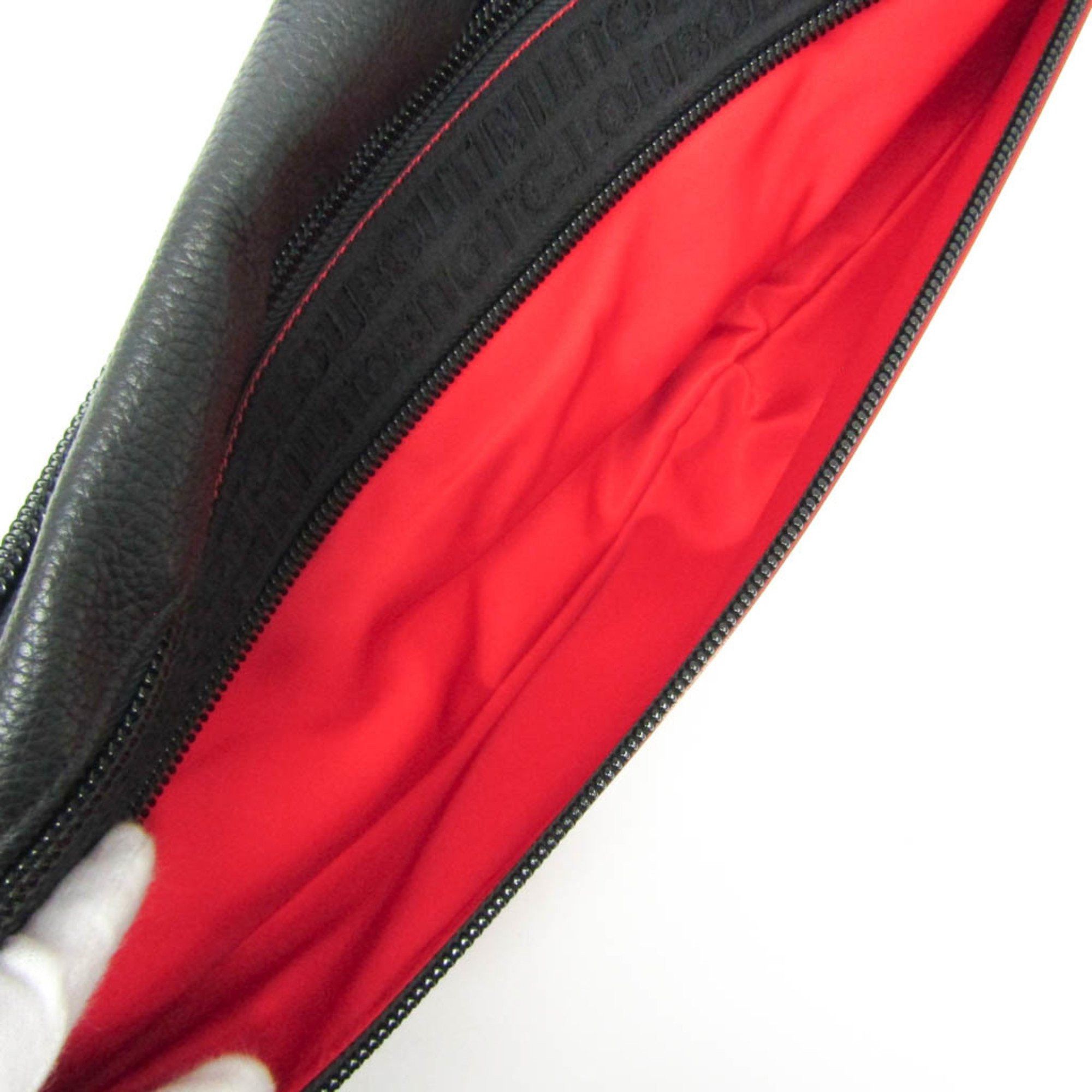 Christian Louboutin Christian Louboutin Parisnyc Crossbody Bag Men's Nylon,Rubber Sling Bag Black,Red Color Size ONE SIZE - 10 Thumbnail