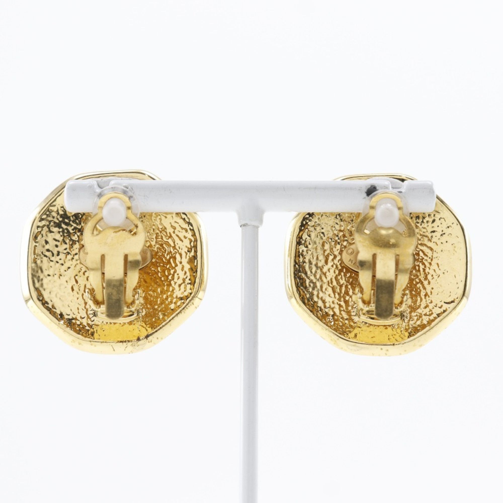 Chanel Chanel Coco Mark Earrings, Gold Plated, 1995, 95P, Approx. 25.5g, COCO Mark, Women's Size ONE SIZE - 3 Thumbnail