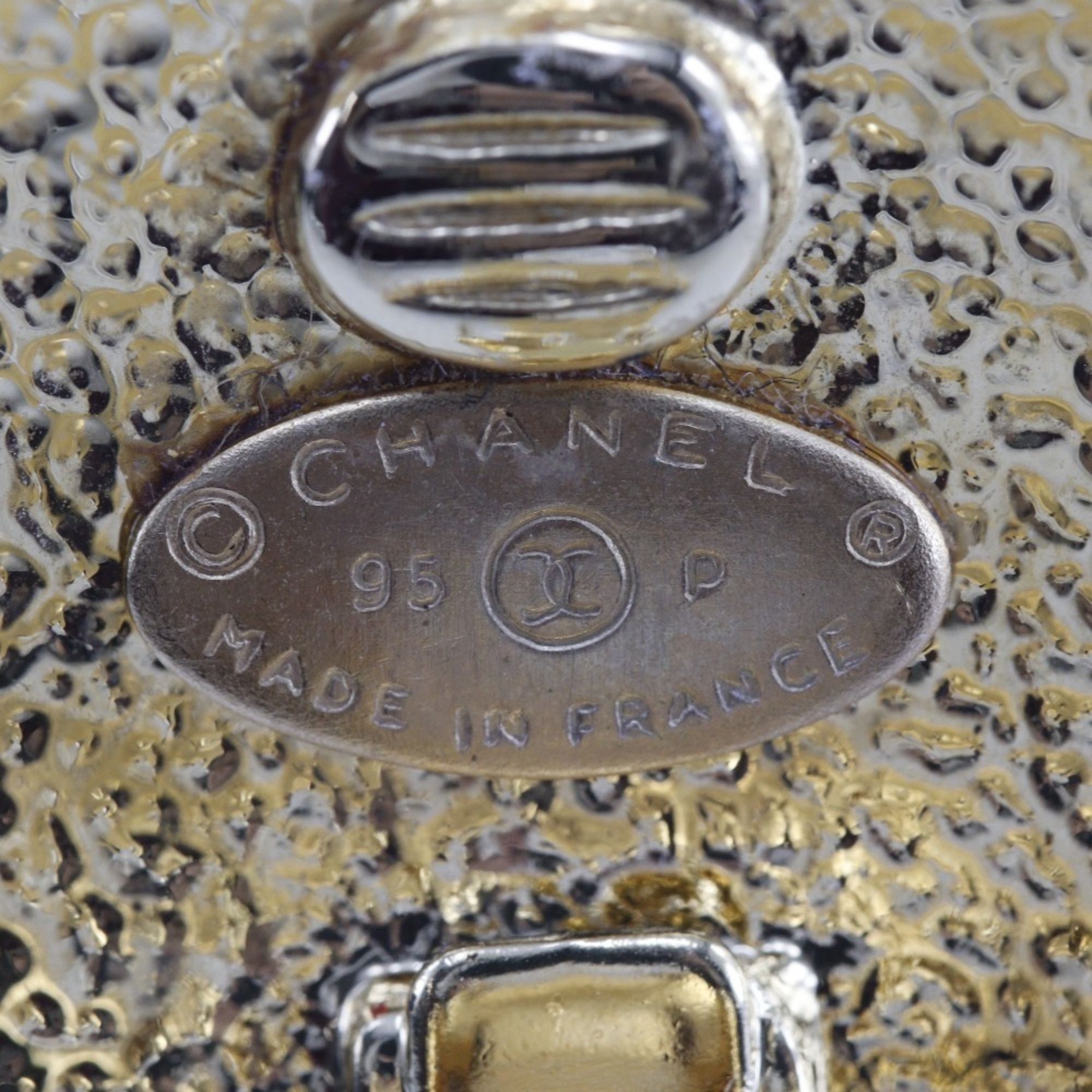 Chanel Chanel Coco Mark Earrings, Gold Plated, 1995, 95P, Approx. 25.5g, COCO Mark, Women's Size ONE SIZE - 5 Thumbnail