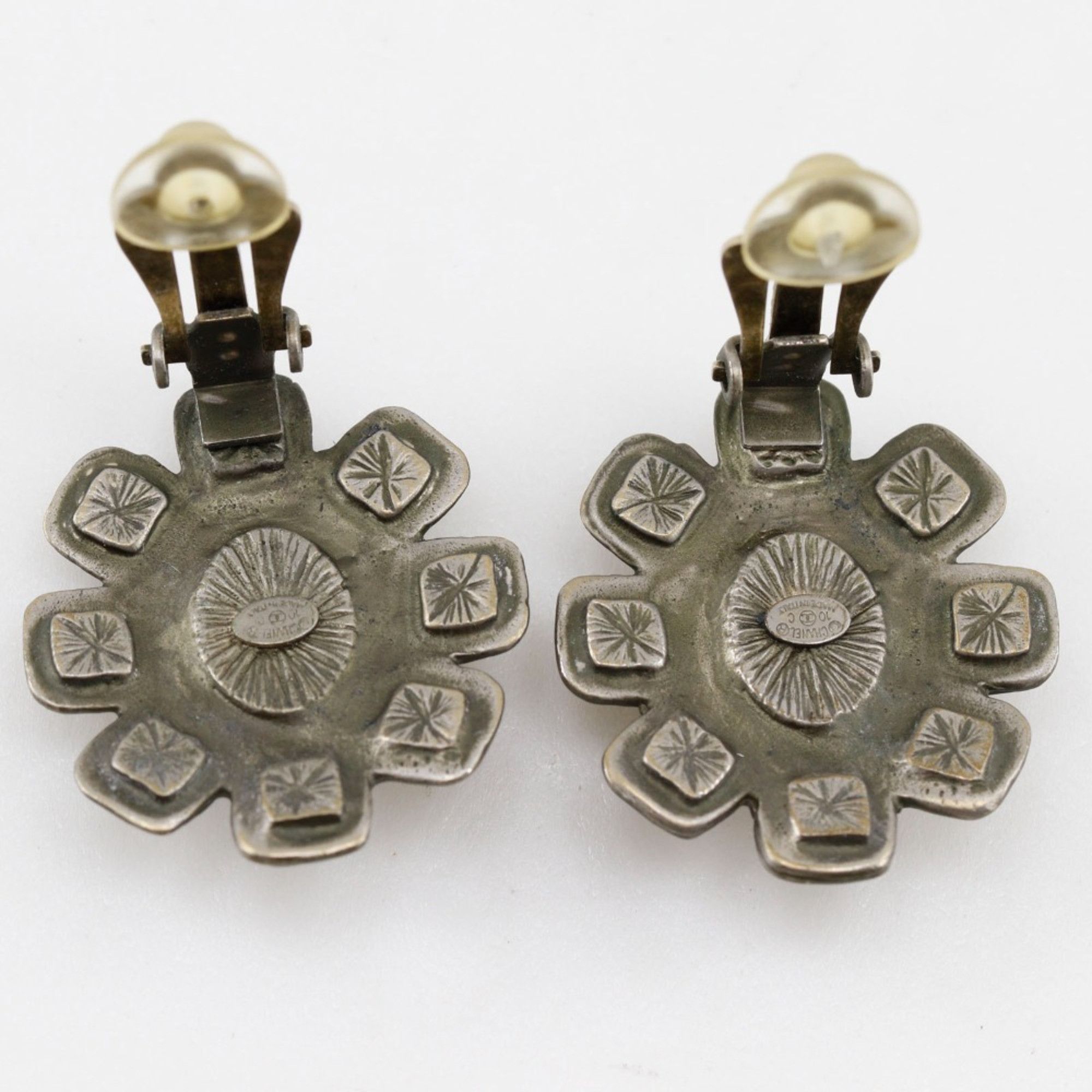 Chanel CHANEL COCO Mark Earrings 2010 Silver 10C Approx. 20.3g Women's Size ONE SIZE - 4 Thumbnail
