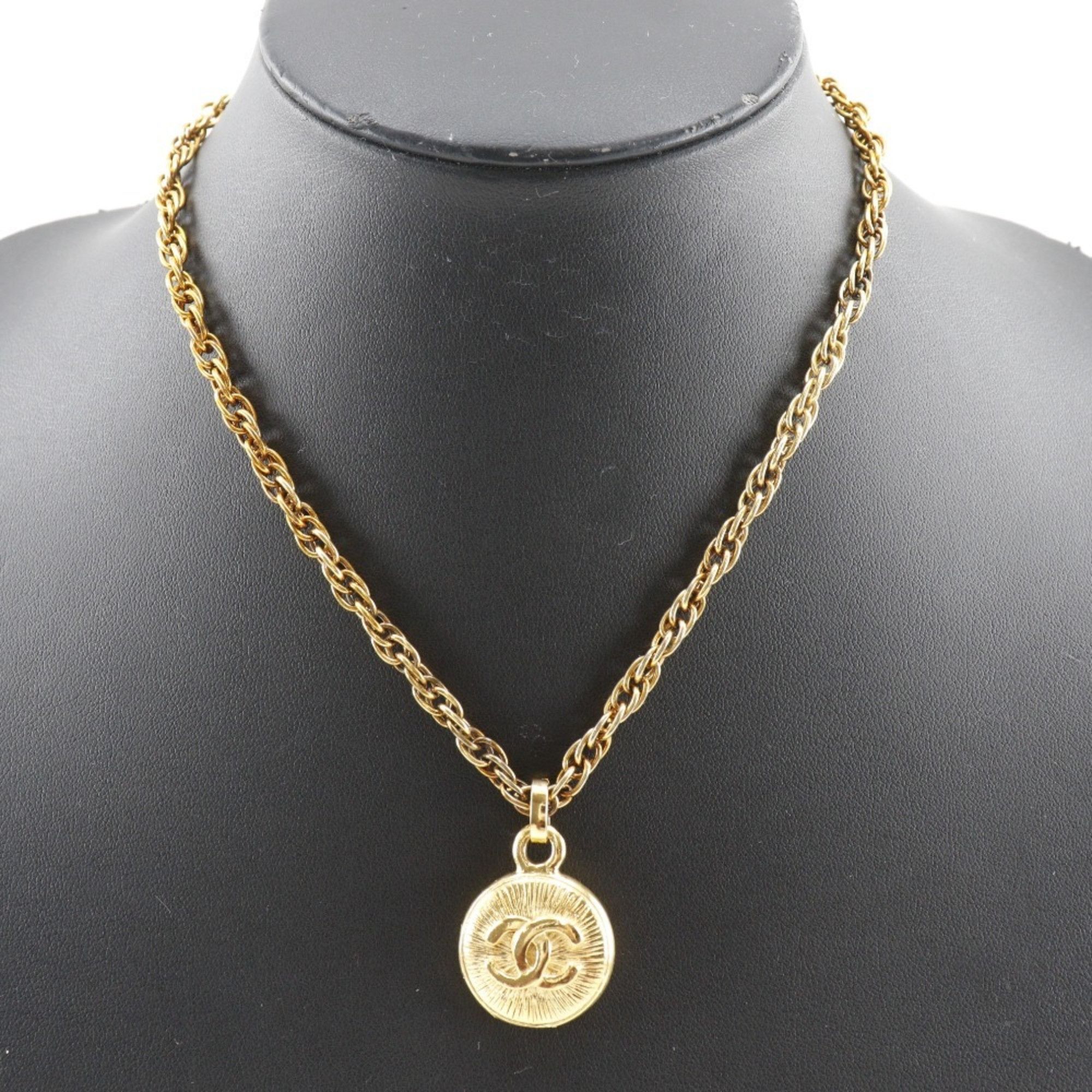 Chanel Chanel Coco Mark Necklace, Gold Plated, Approx. 36.4g, COCO Mark, Women's Size ONE SIZE - 2 Thumbnail