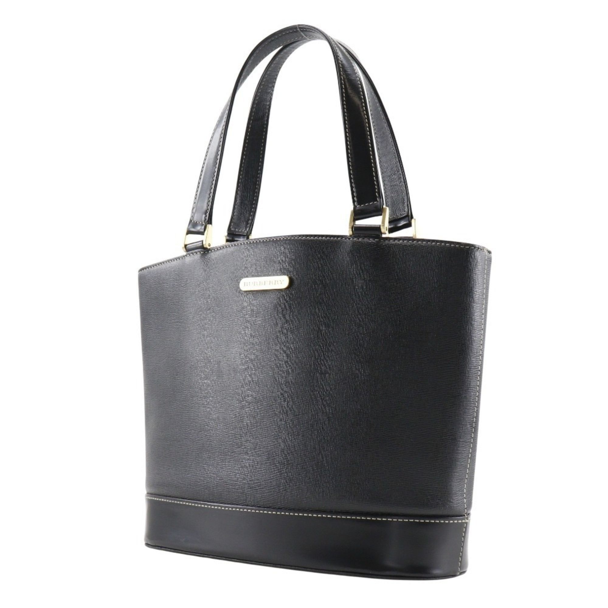 Burberry Burberry Plate Handbag Shadow Horse Tote Bag Calf Black A5 With Logo Women's Size ONE SIZE - 2 Thumbnail