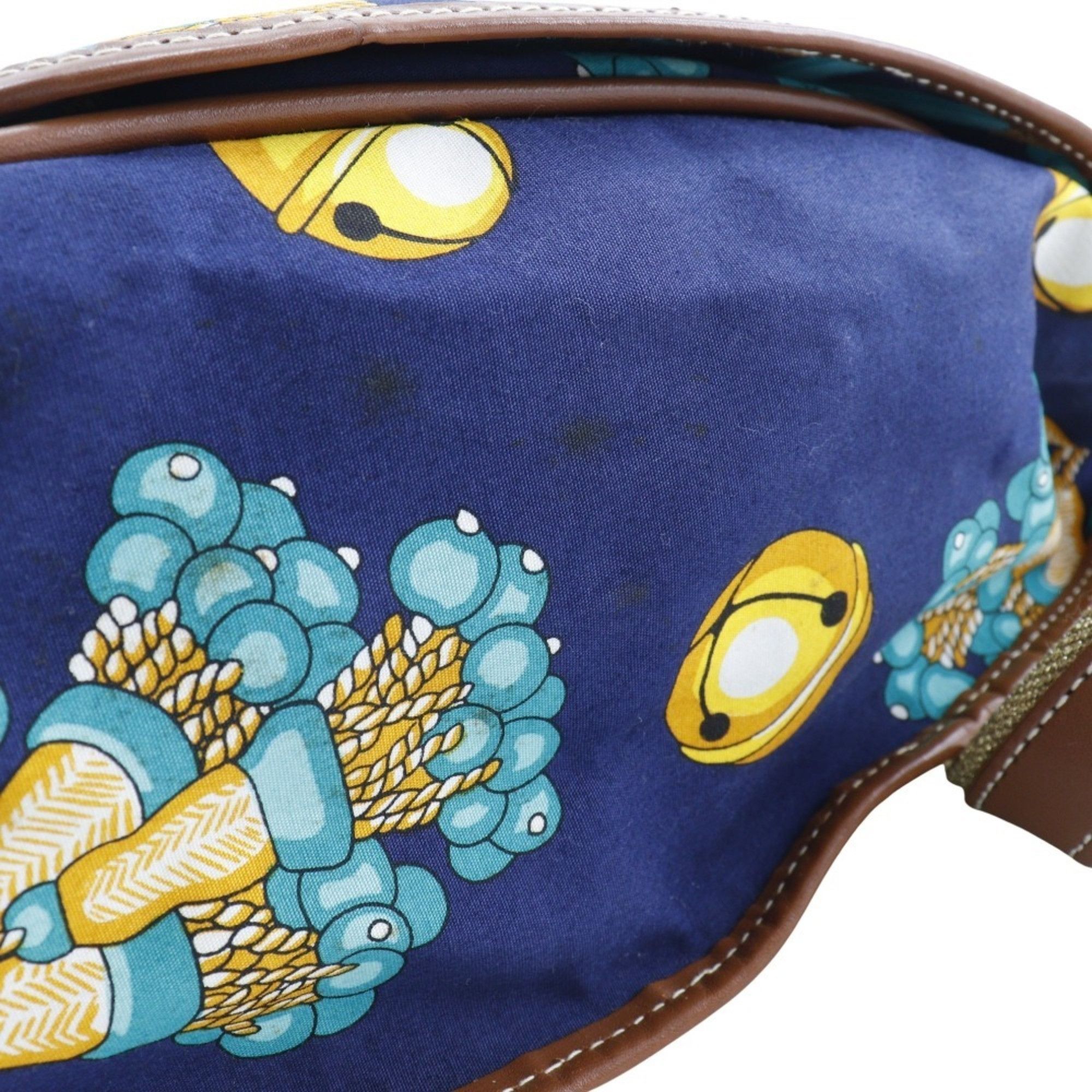 Loewe LOEWE Collection Line Shoulder Bag COLECCION JEREZ Canvas Navy 2way Flap Women's Size ONE SIZE - 10 Thumbnail