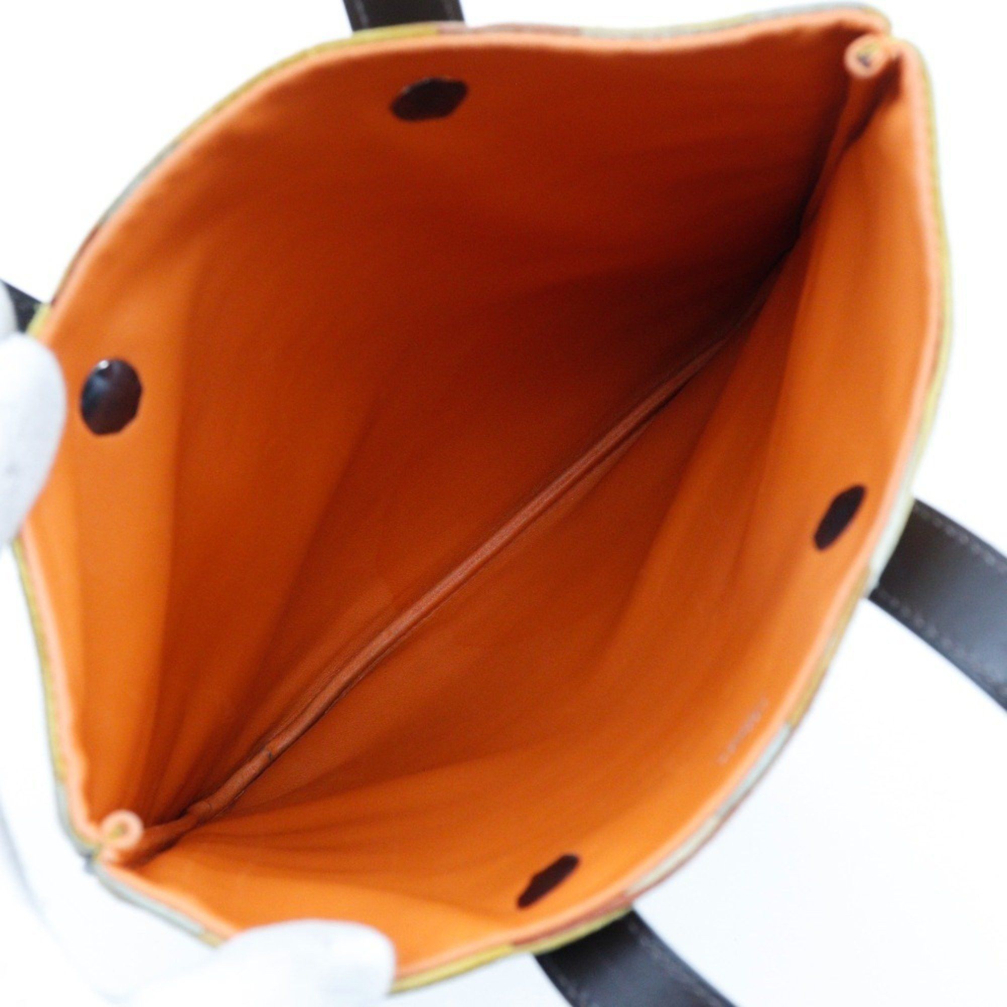 Hermes Hermes Amedaba PM Handbag Tote Bag Vibrato 2005 Orange □I A5 Unisex Size ONE SIZE - 6 Thumbnail