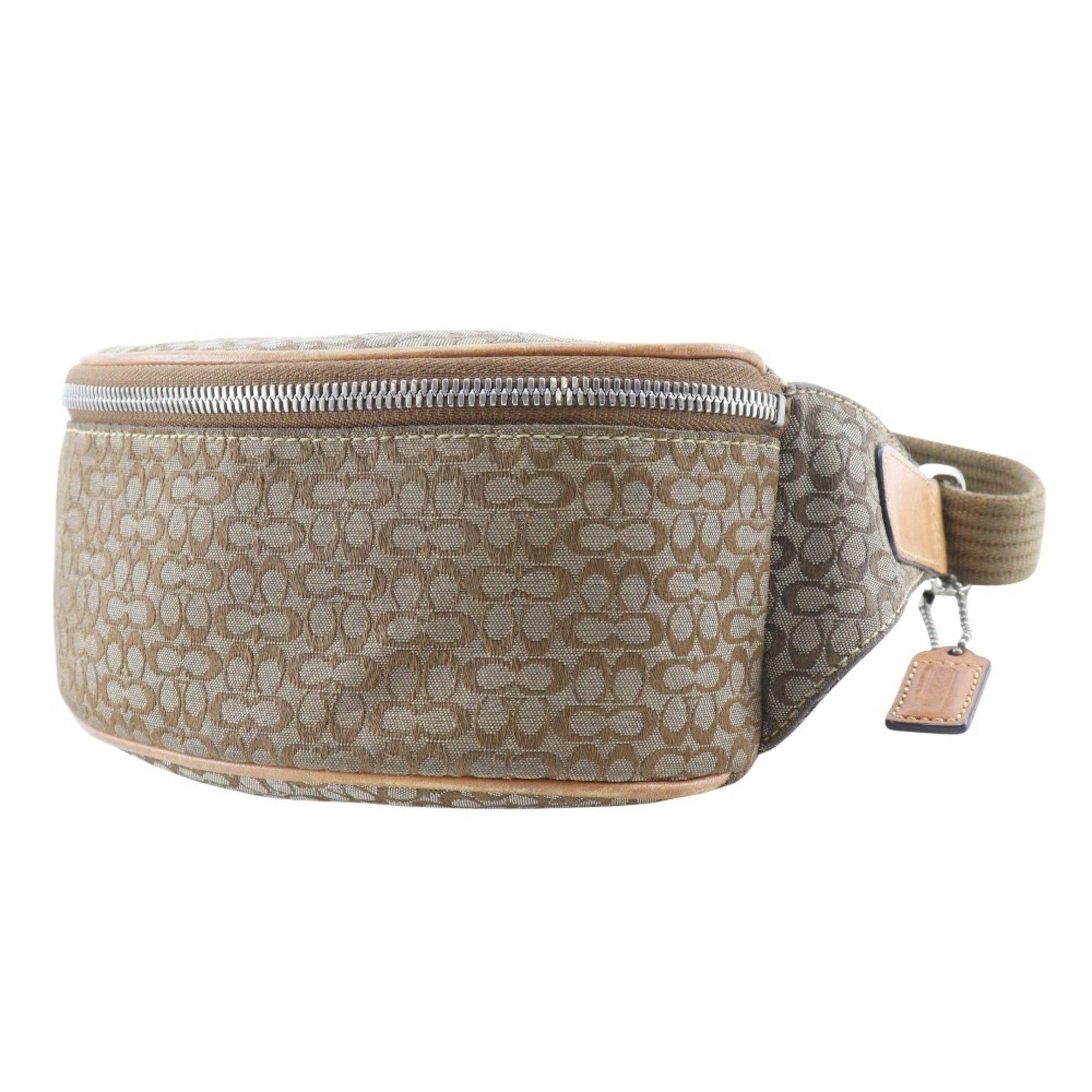 Coach Coach Signature Waist Bag F05093 Canvas Made in China Brown Mini signature Women's Size ONE SIZE - 2 Thumbnail