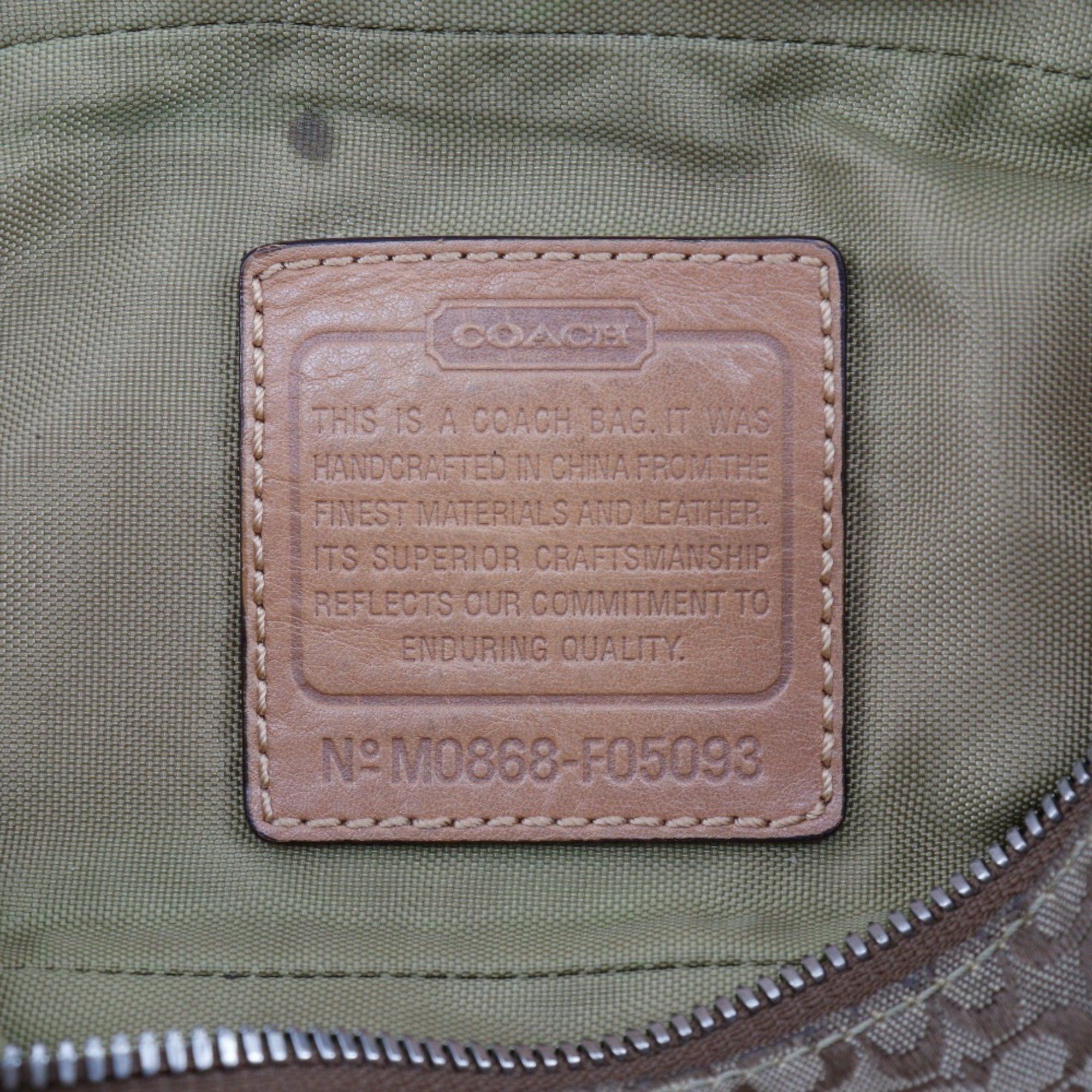 Coach Coach Signature Waist Bag F05093 Canvas Made in China Brown Mini signature Women's Size ONE SIZE - 10 Thumbnail