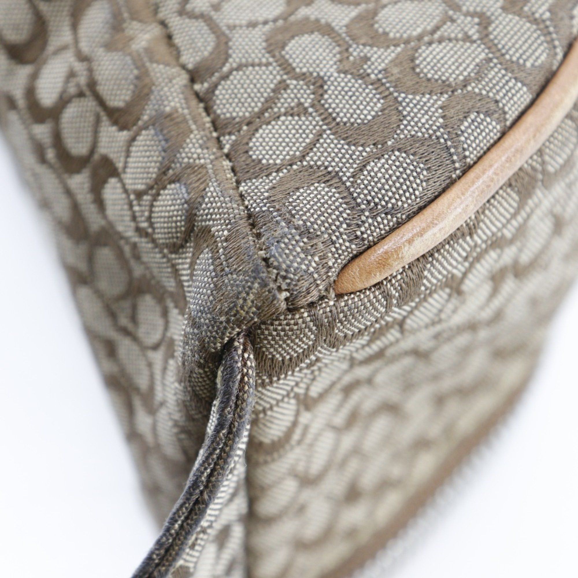 Coach Coach Signature Waist Bag F05093 Canvas Made in China Brown Mini signature Women's Size ONE SIZE - 4 Thumbnail