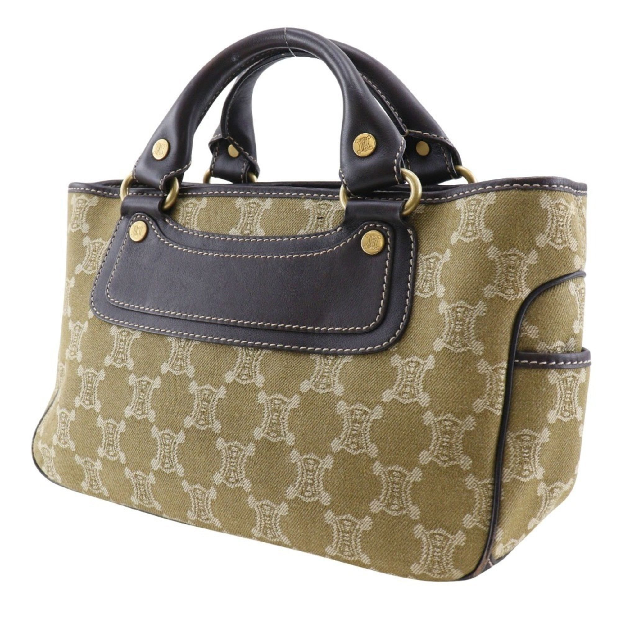 Celine CELINE Boogie Bag Handbag Macadam Canvas Made in China Khaki A5 bag Women's Size ONE SIZE - 2 Thumbnail