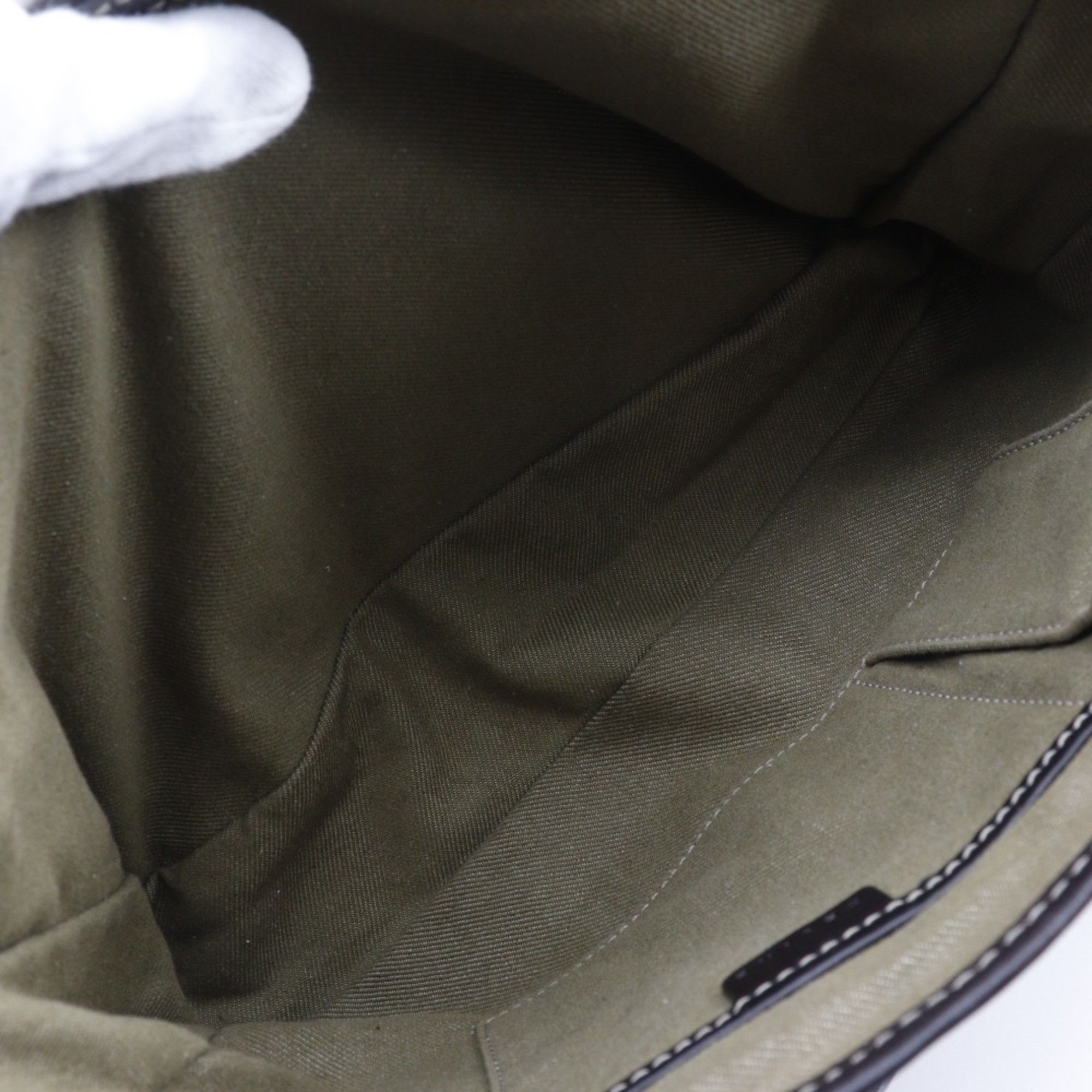 Celine CELINE Boogie Bag Handbag Macadam Canvas Made in China Khaki A5 bag Women's Size ONE SIZE - 10 Thumbnail