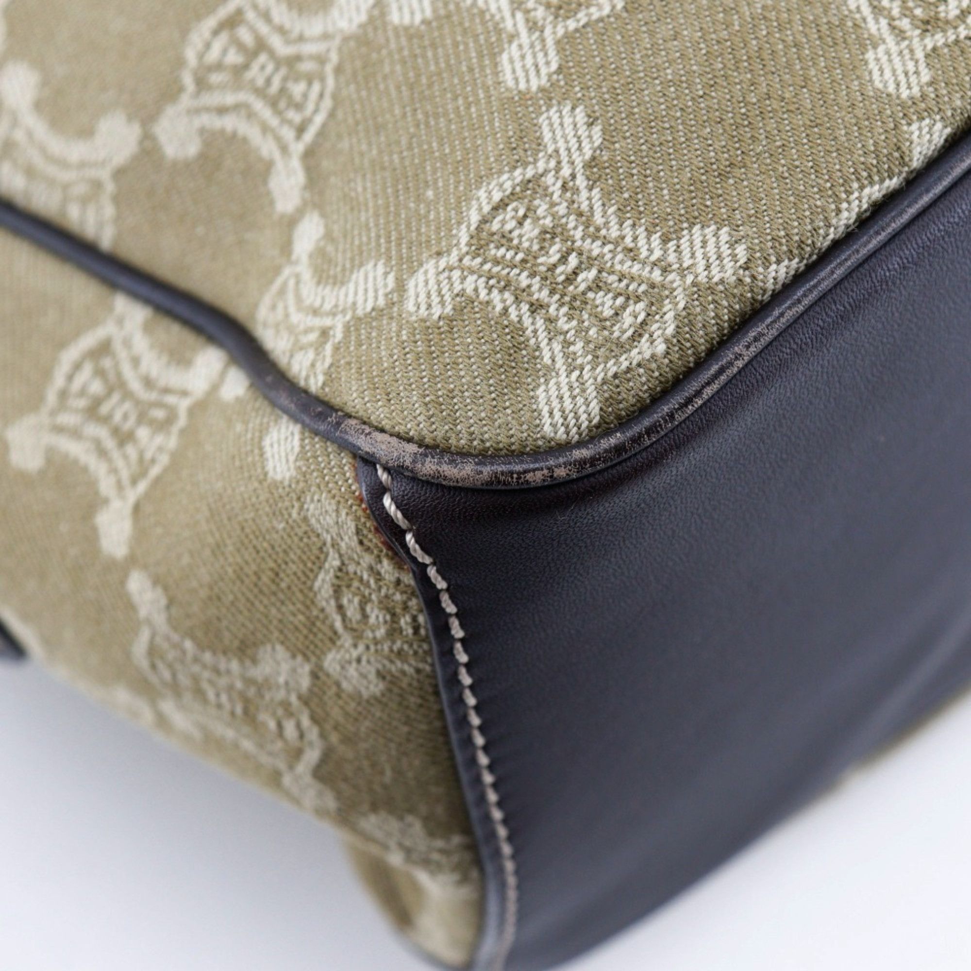 Celine CELINE Boogie Bag Handbag Macadam Canvas Made in China Khaki A5 bag Women's Size ONE SIZE - 4 Thumbnail