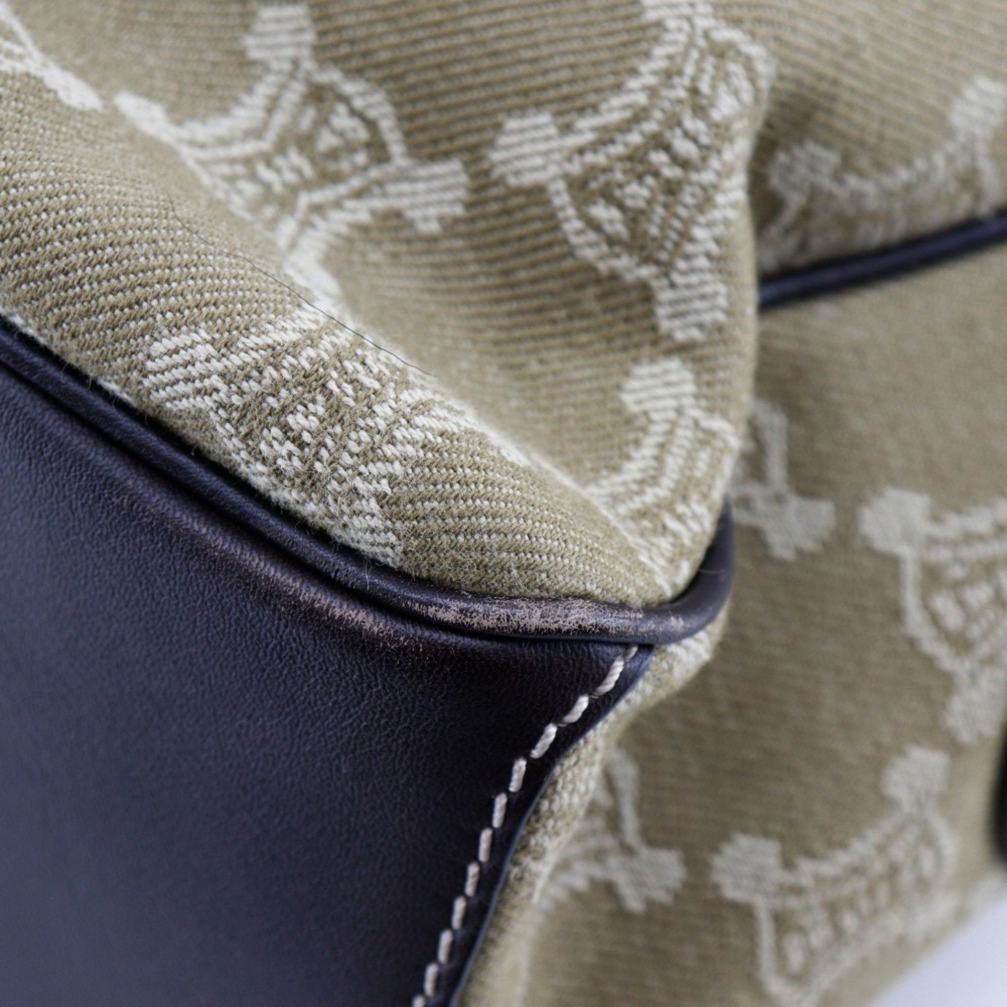 Celine CELINE Boogie Bag Handbag Macadam Canvas Made in China Khaki A5 bag Women's Size ONE SIZE - 7 Thumbnail