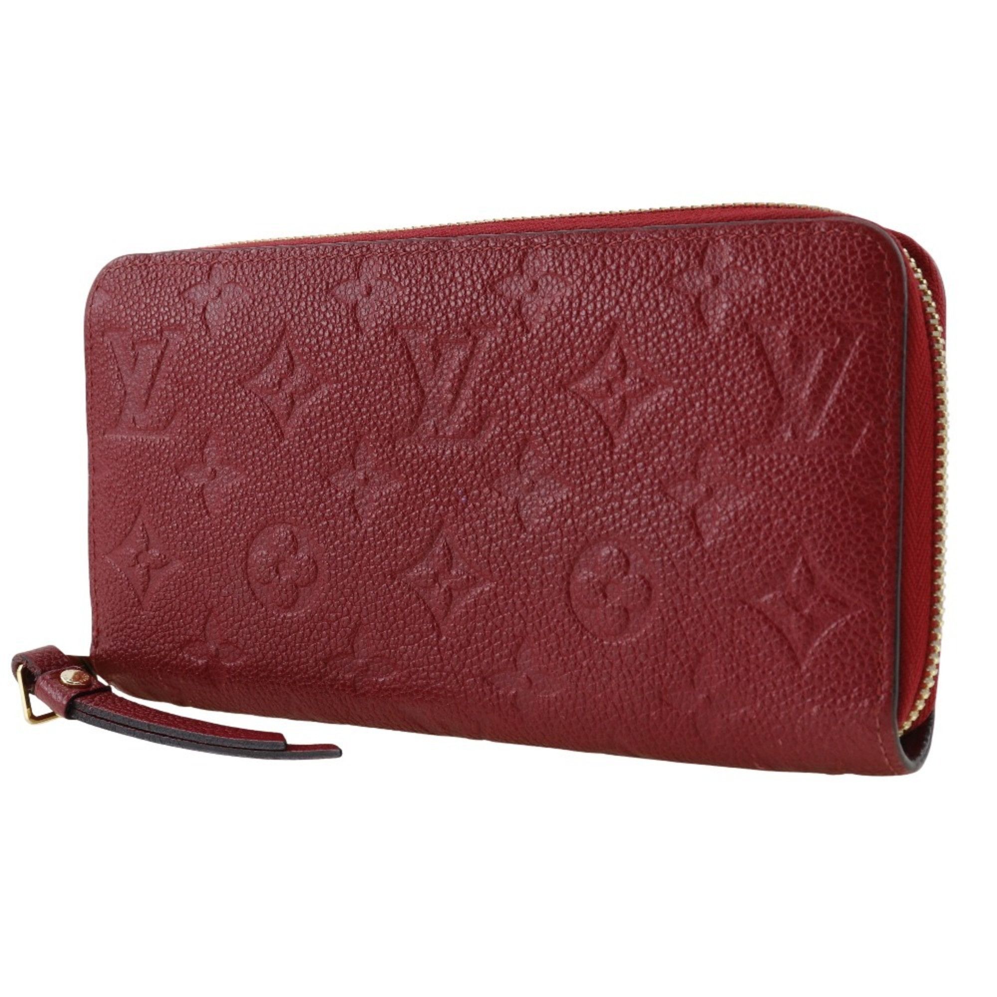 Louis Vuitton Zippy Wallet Long M60737 Monogram Empreinte Cerise