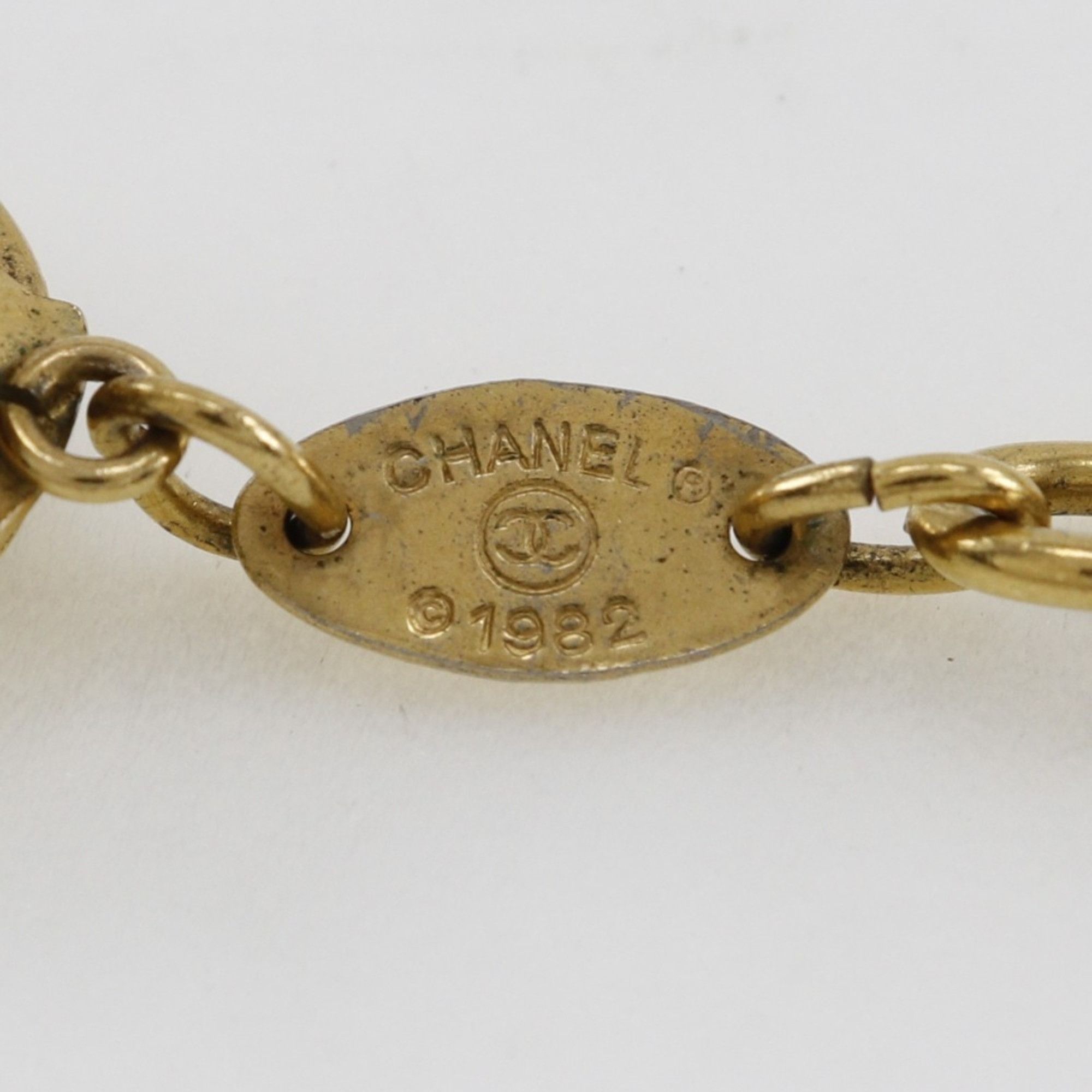 Chanel Chanel Long Chain Necklace Gold Plated 1982 Approx. 90.2g Women's Size ONE SIZE - 7 Thumbnail