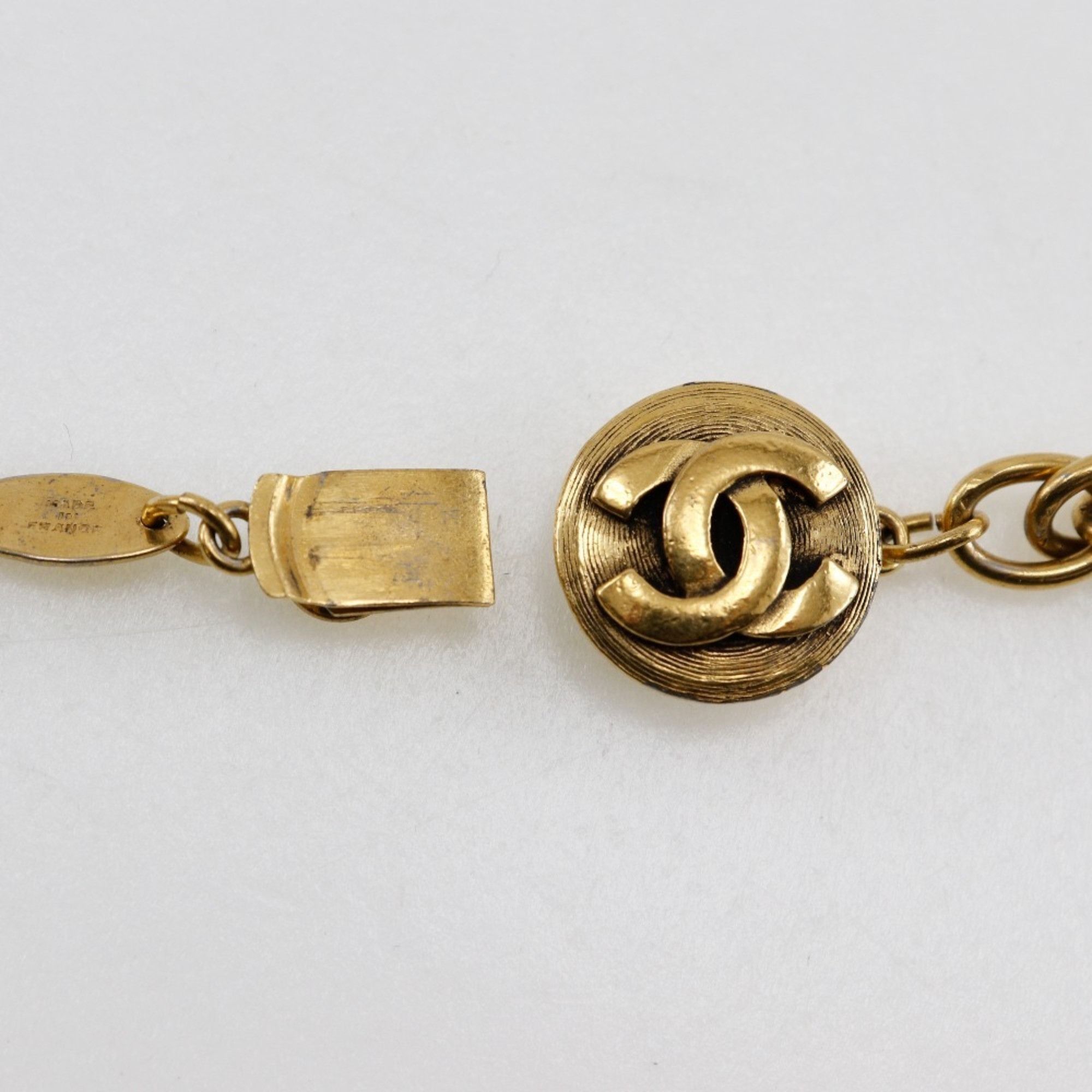Chanel Chanel Long Chain Necklace Gold Plated 1982 Approx. 90.2g Women's Size ONE SIZE - 4 Thumbnail