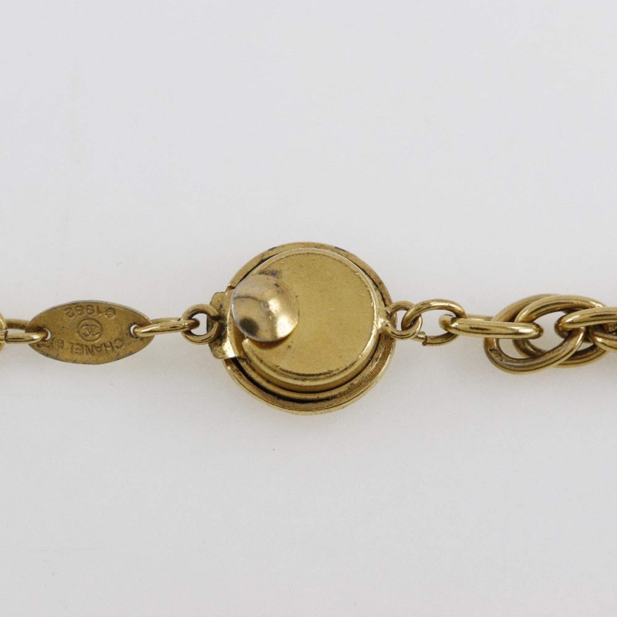 Chanel Chanel Long Chain Necklace Gold Plated 1982 Approx. 90.2g Women's Size ONE SIZE - 5 Thumbnail