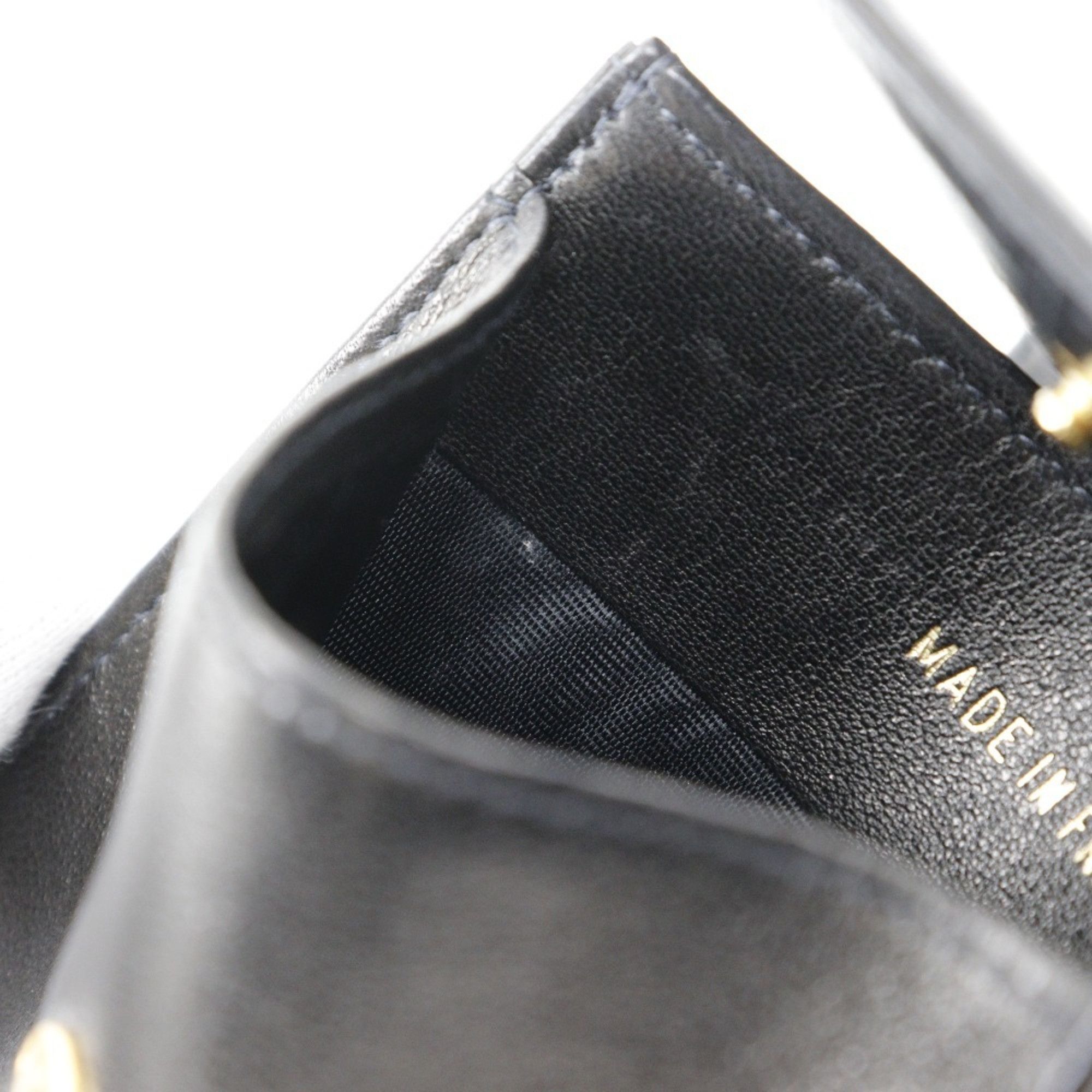 Chanel CHANEL COCO Mark coin case, lambskin, 1993, black, snap button, Mark, women's Size ONE SIZE - 7 Thumbnail