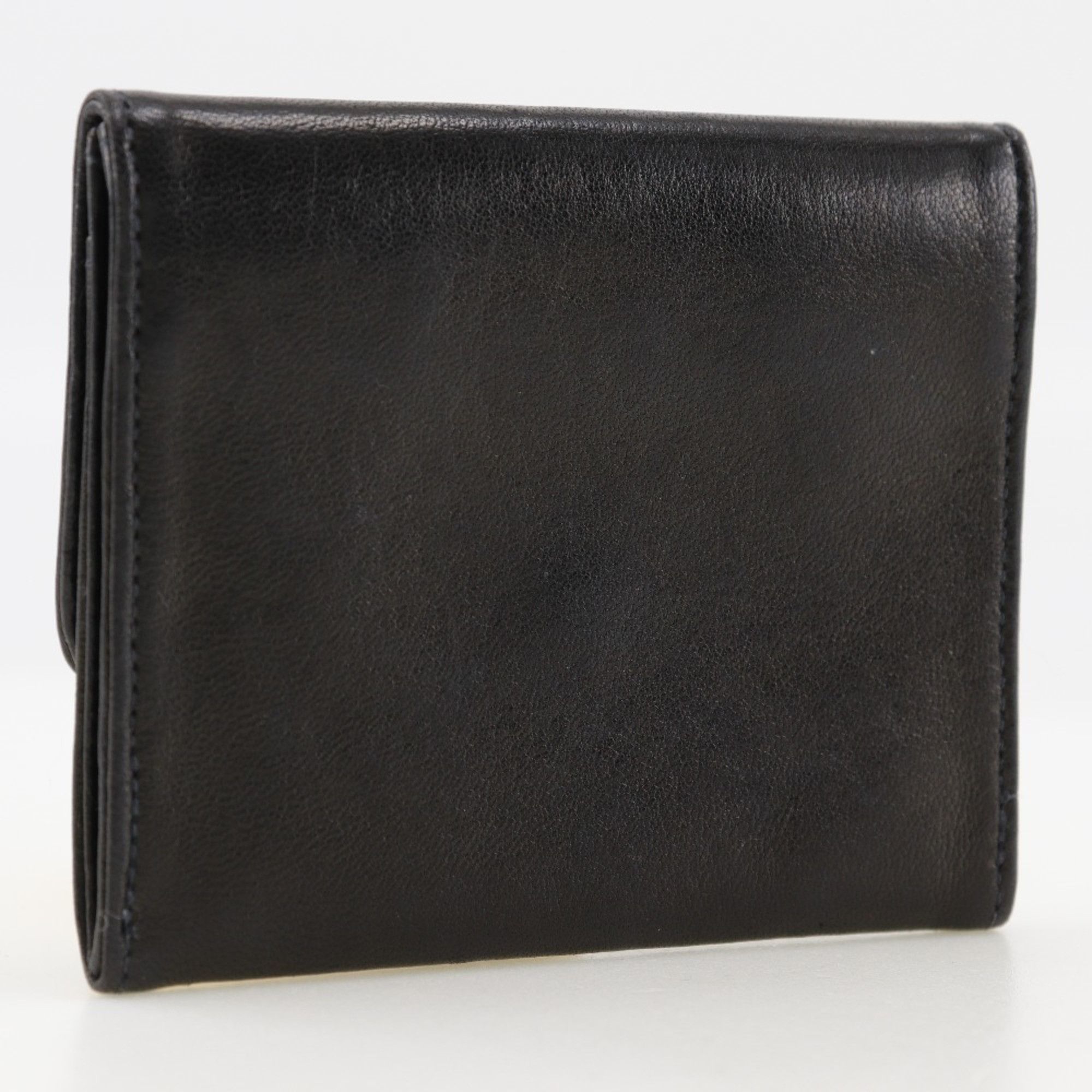 Chanel CHANEL COCO Mark coin case, lambskin, 1993, black, snap button, Mark, women's Size ONE SIZE - 3 Thumbnail