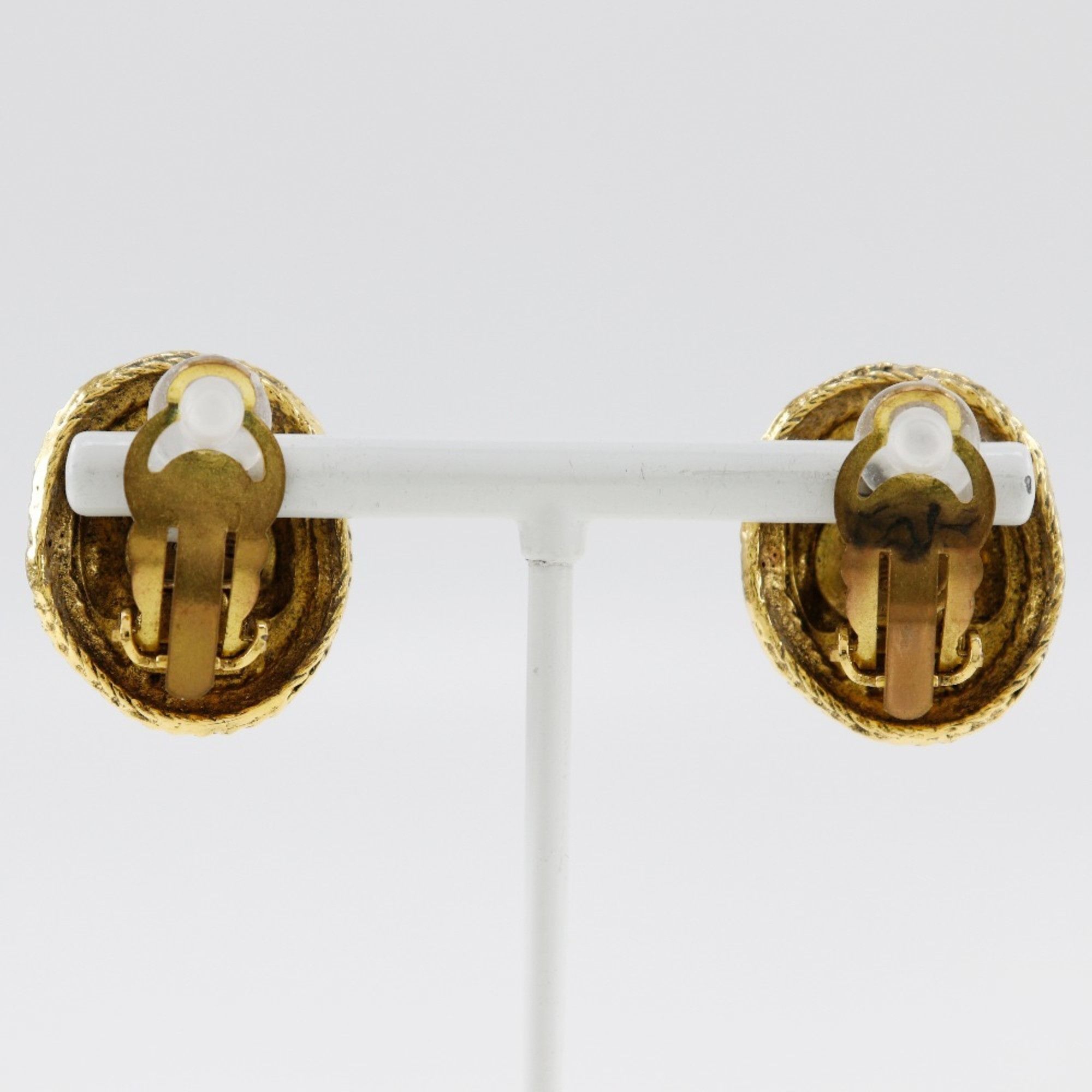 Chanel CHANEL COCO Mark Earrings, Gold Plated, Approx. 14.0g, Mark, Women's Size ONE SIZE - 3 Thumbnail