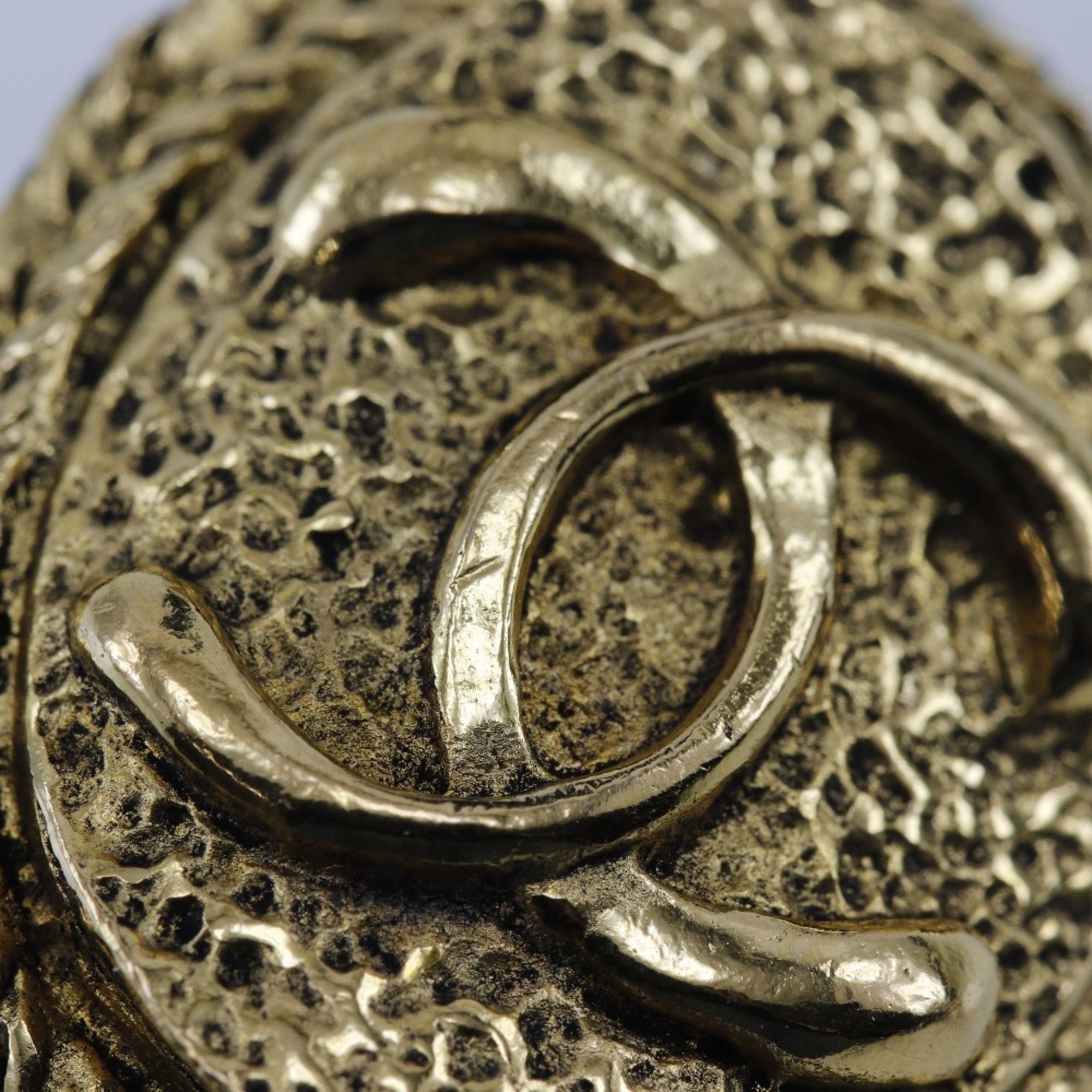 Chanel CHANEL COCO Mark Earrings, Gold Plated, Approx. 14.0g, Mark, Women's Size ONE SIZE - 5 Thumbnail