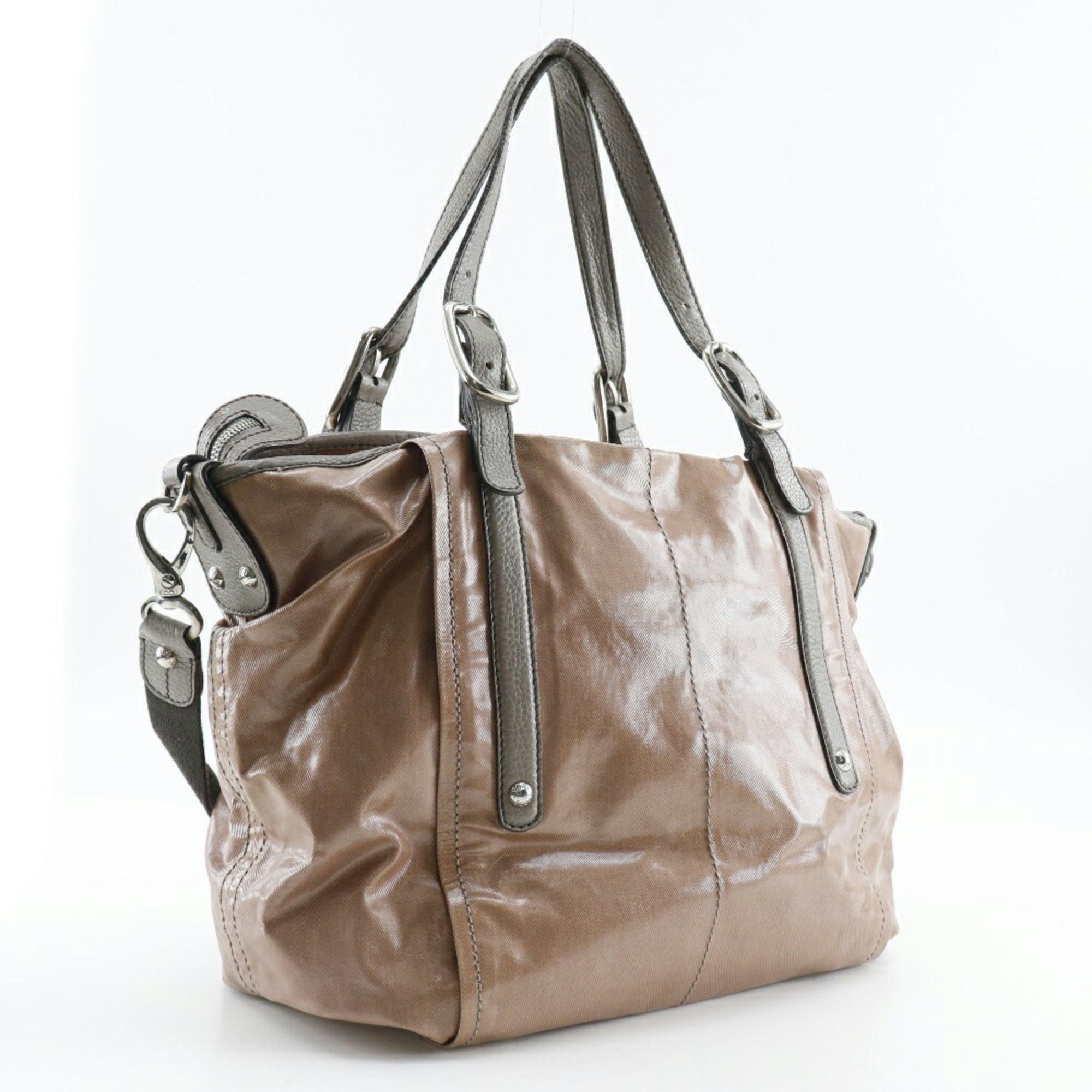 Tod's Tod's G line tote bag shoulder PVC brown 2way ladies Size ONE SIZE - 3 Thumbnail