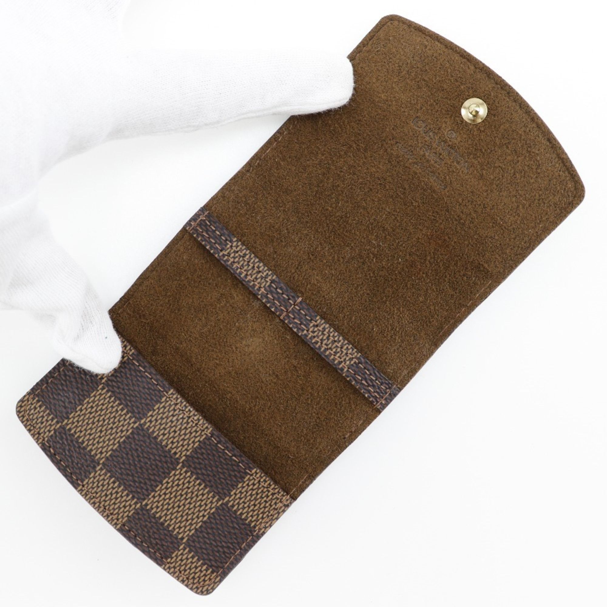 Louis Vuitton Louis Vuitton Cufflinks case Miscellaneous goods M64681 Damier canvas 2008 Brown MI0088 Cufflink Men's Size ONE SIZE - 5 Thumbnail