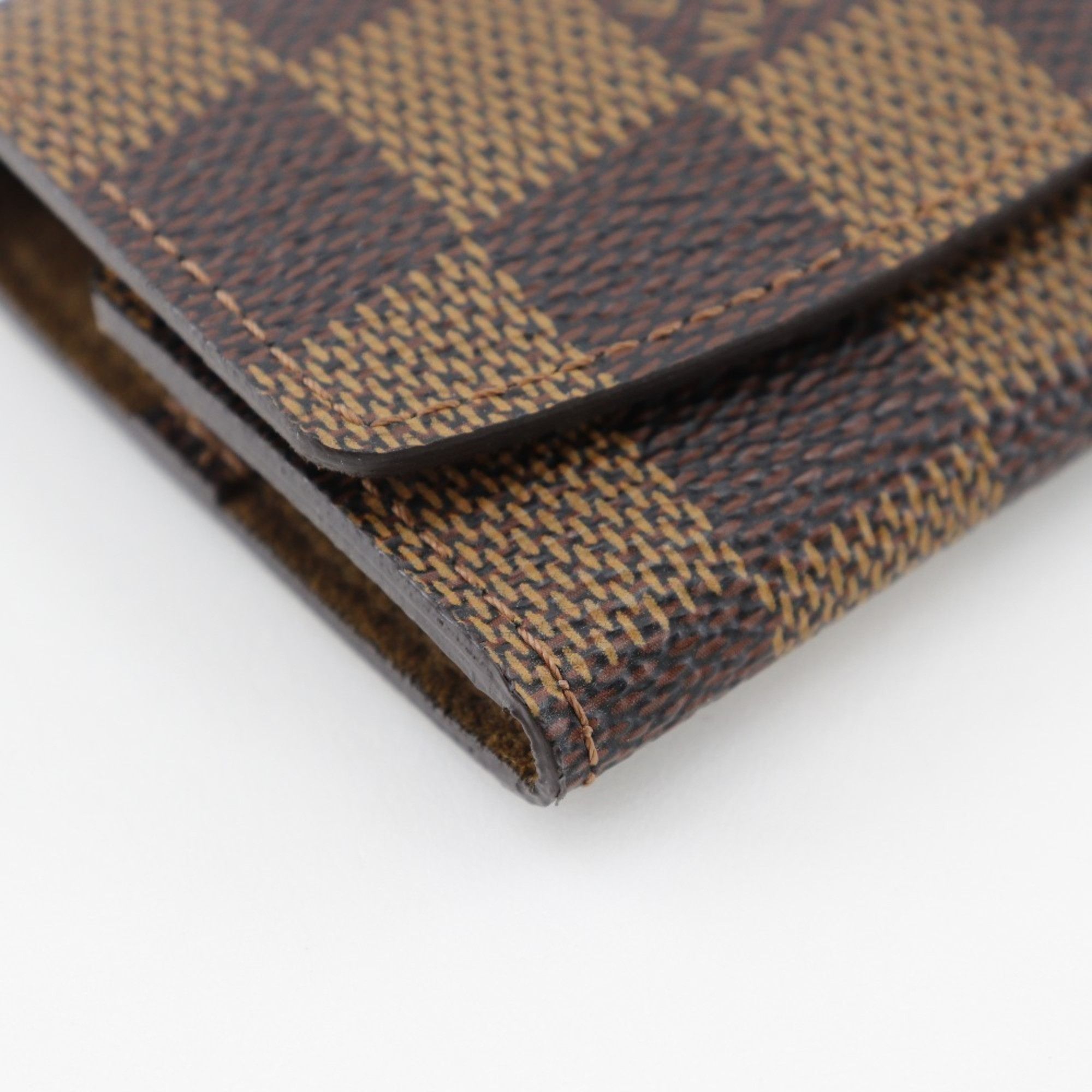 Louis Vuitton Louis Vuitton Cufflinks case Miscellaneous goods M64681 Damier canvas 2008 Brown MI0088 Cufflink Men's Size ONE SIZE - 4 Thumbnail