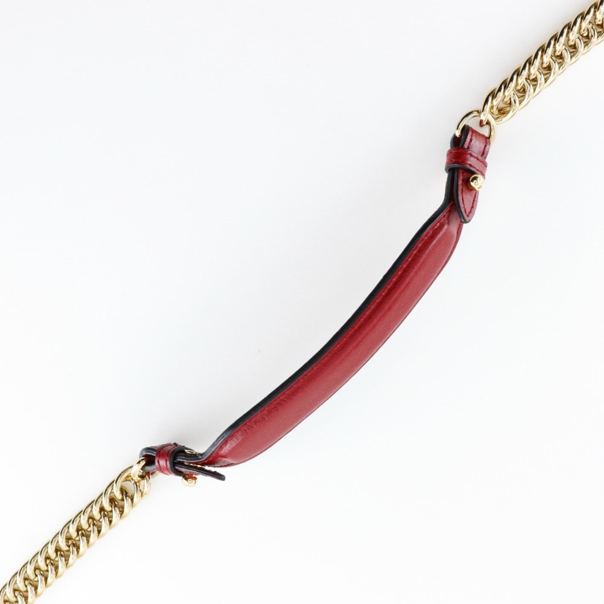 Fendi FENDI Canai Shoulder Bag 8M0381 17 Calf Red Flap Mini Women's Size ONE SIZE - 7 Thumbnail