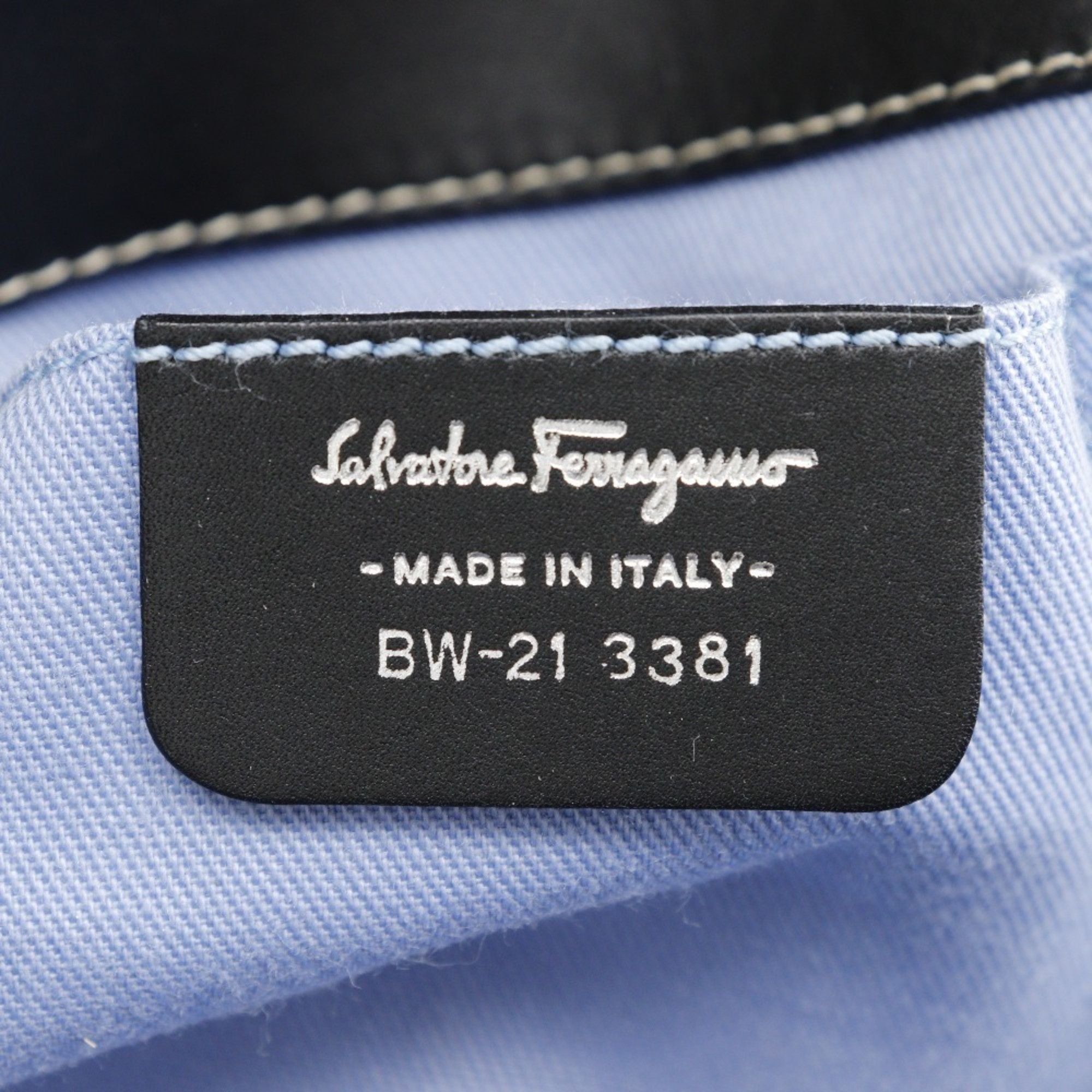 Salvatore Ferragamo Salvatore Ferragamo Vara Handbag Canvas Black Type Vala Women's Size ONE SIZE - 11 Thumbnail