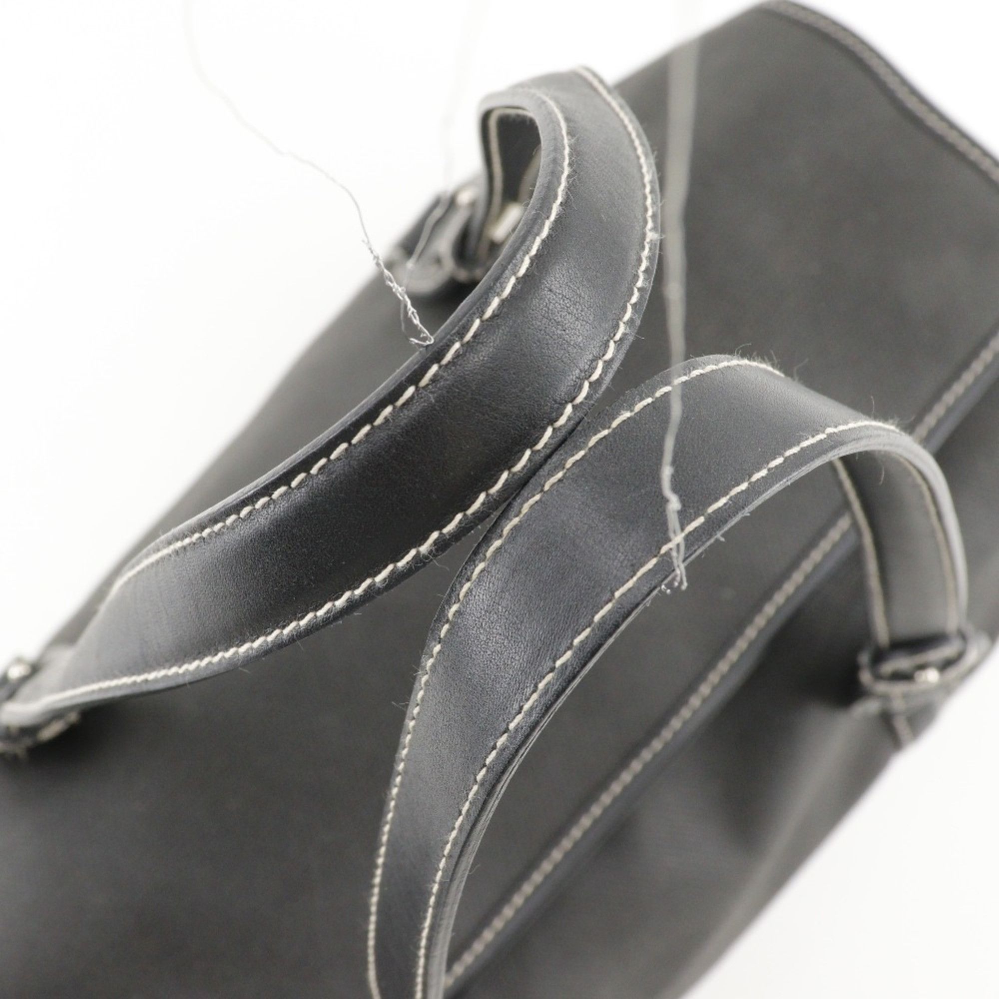 Salvatore Ferragamo Salvatore Ferragamo Vara Handbag Canvas Black Type Vala Women's Size ONE SIZE - 6 Thumbnail