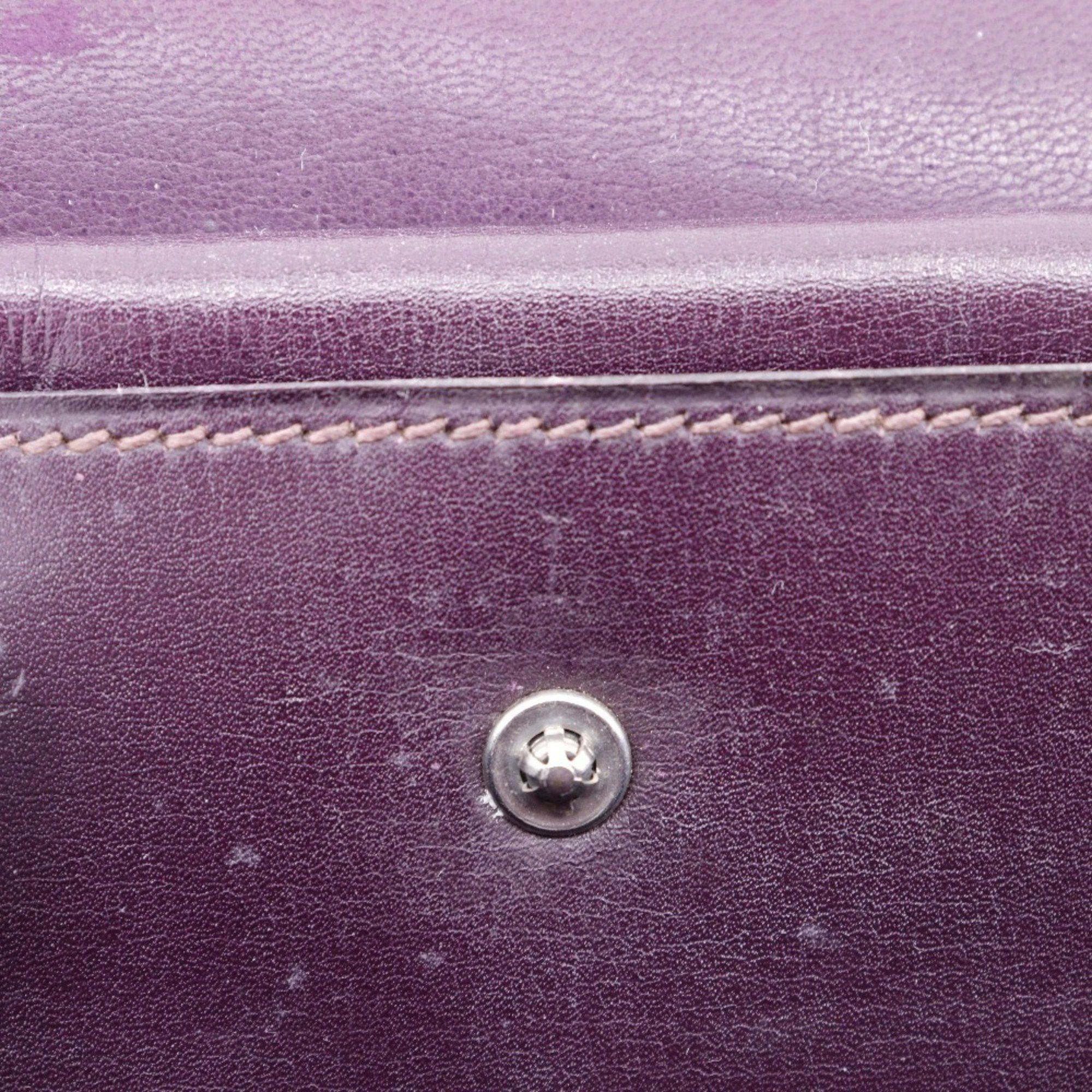 Hermes Hermes Fako Clutch Bag Box Calf Bordeaux I Flap Women's Size ONE SIZE - 17 Thumbnail