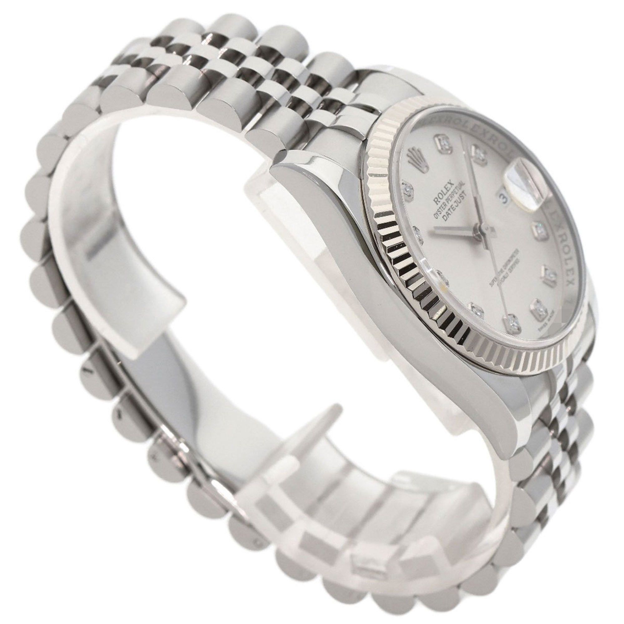 Rolex Rolex 116234G Datejust 10P Diamond Watch Stainless Steel SS K18WG Men's ROLEX Size ONE SIZE - 2 Thumbnail
