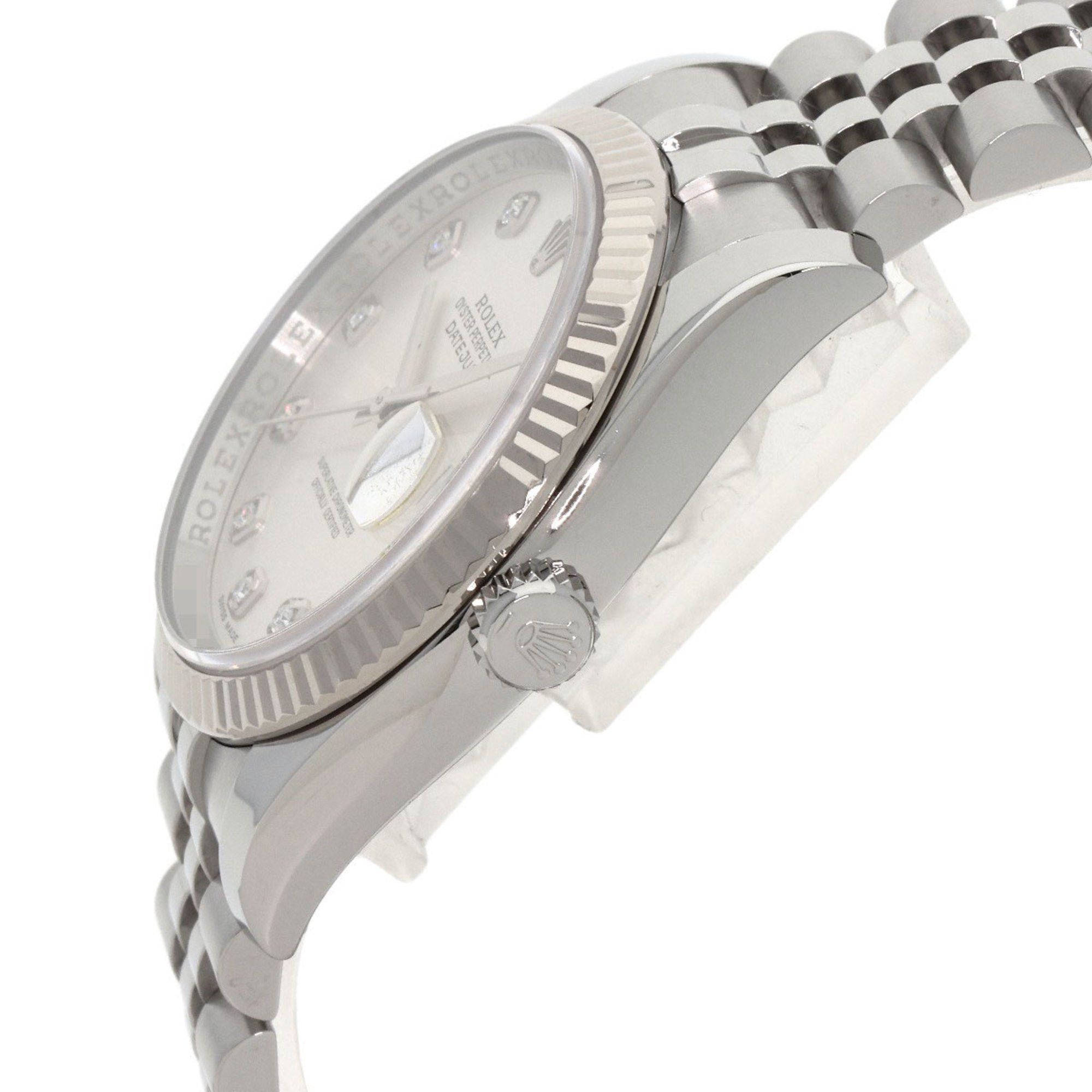 Rolex Rolex 116234G Datejust 10P Diamond Watch Stainless Steel SS K18WG Men's ROLEX Size ONE SIZE - 5 Thumbnail
