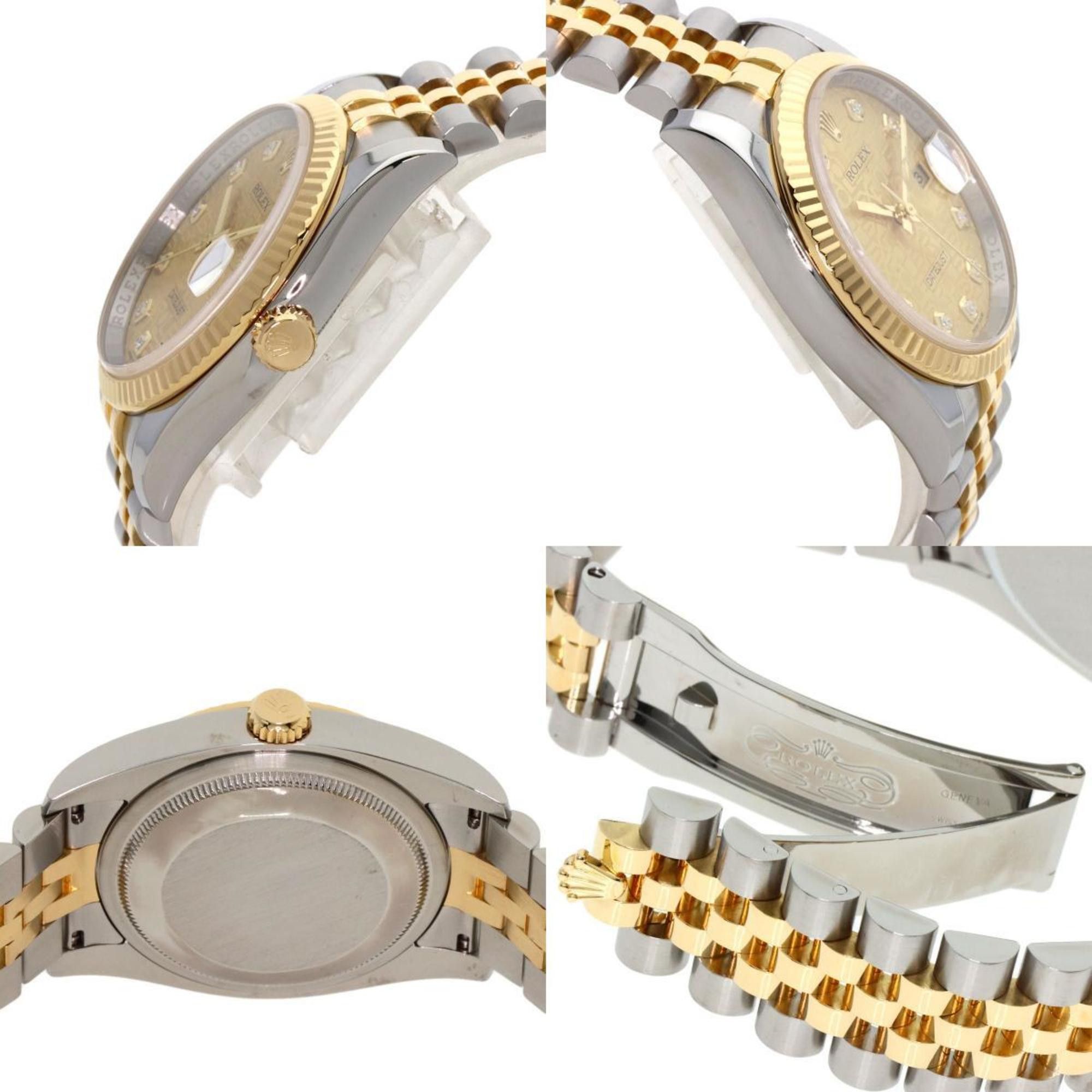 Rolex Rolex 116233G Datejust 10P Diamond Watch Stainless Steel SSxK18YG Men's ROLEX Size ONE SIZE - 5 Thumbnail