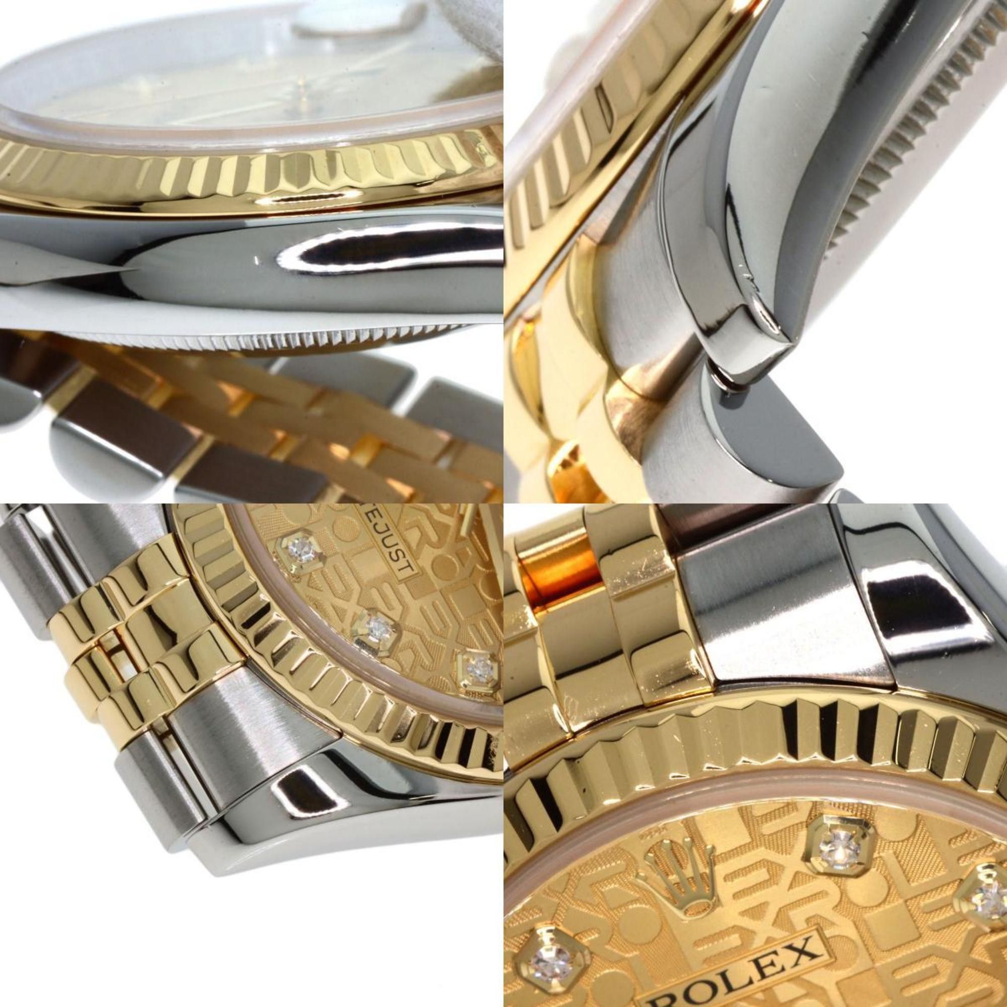 Rolex Rolex 116233G Datejust 10P Diamond Watch Stainless Steel SSxK18YG Men's ROLEX Size ONE SIZE - 7 Thumbnail