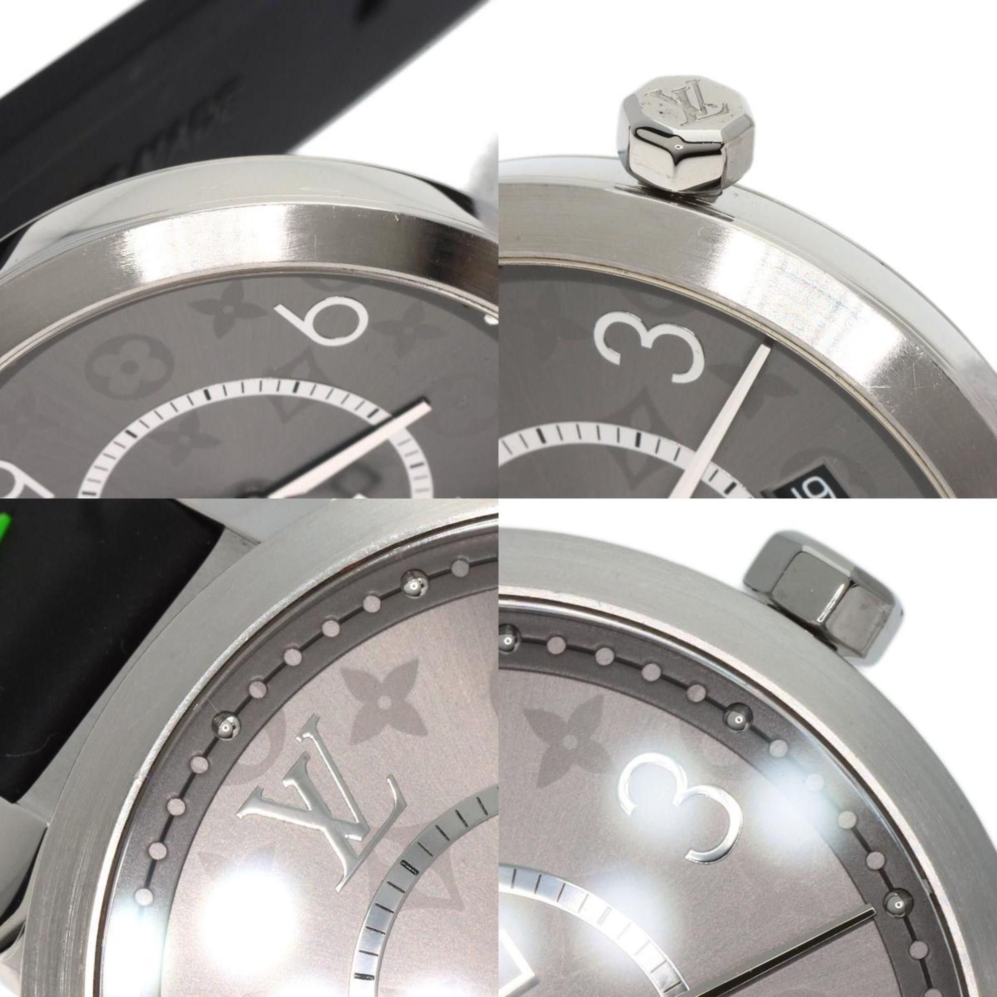 Louis Vuitton Louis Vuitton Q1DM0 Tambour Eclipse Watch Stainless Steel Rubber Men's LOUIS VUITTON Size ONE SIZE - 10 Thumbnail