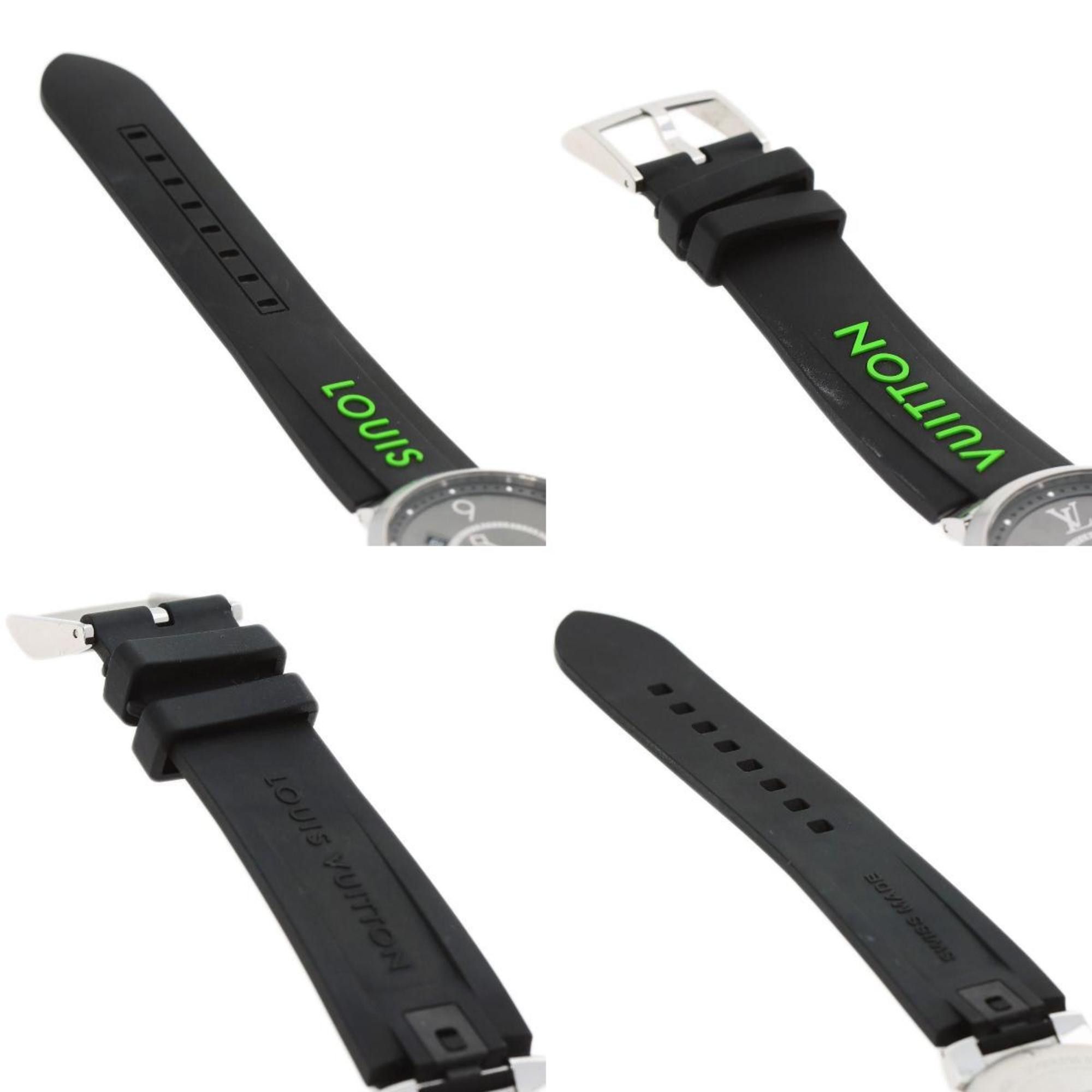 Louis Vuitton Louis Vuitton Q1DM0 Tambour Eclipse Watch Stainless Steel Rubber Men's LOUIS VUITTON Size ONE SIZE - 6 Thumbnail