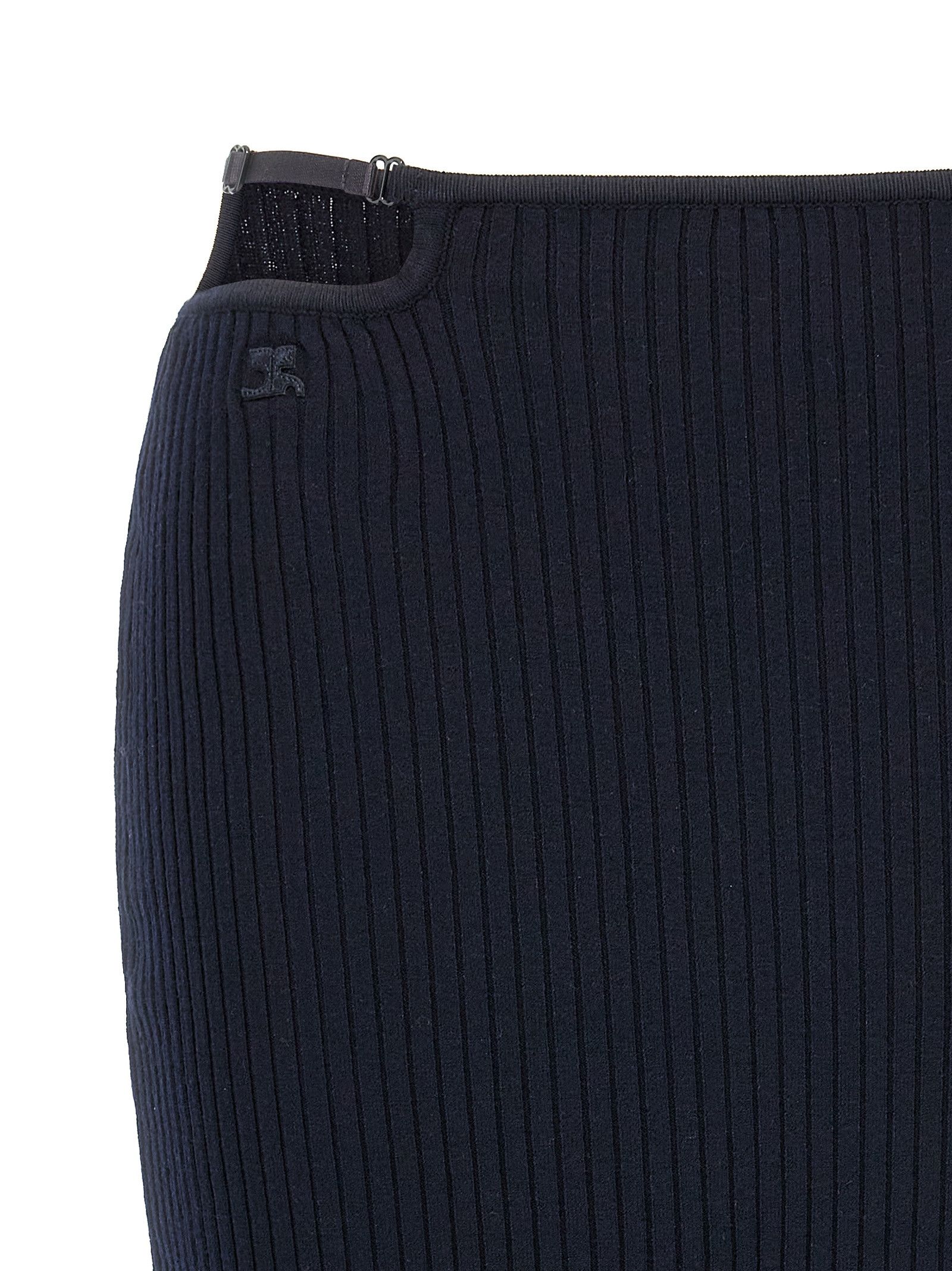 Courreges 'Loop Rib Knit' Skirt Size 30" / US 8 / IT 44 - 4 Thumbnail