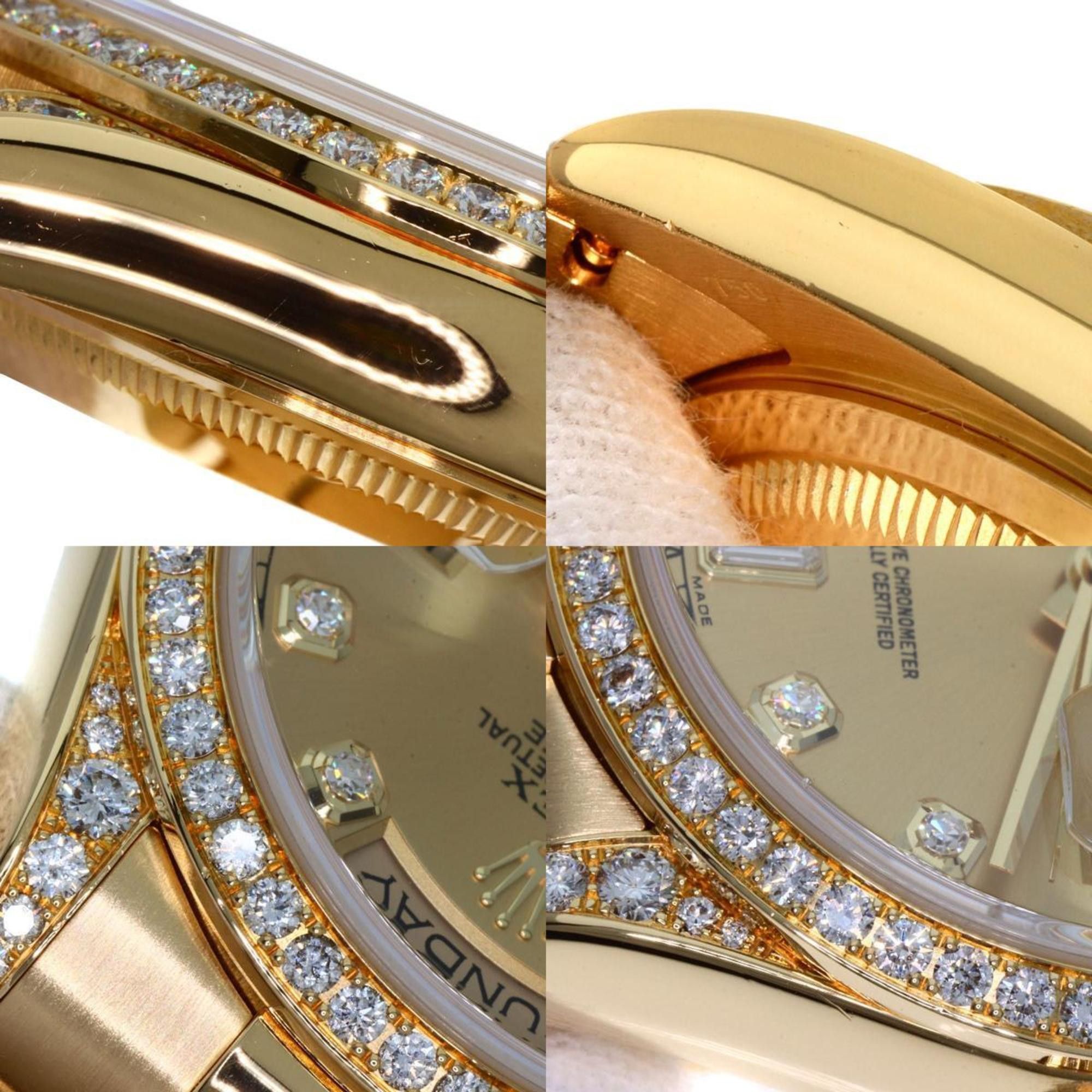 Rolex Rolex 118388A Day Date 10P Diamond Watch K18 Yellow Gold K18YG Men's ROLEX Size ONE SIZE - 7 Thumbnail