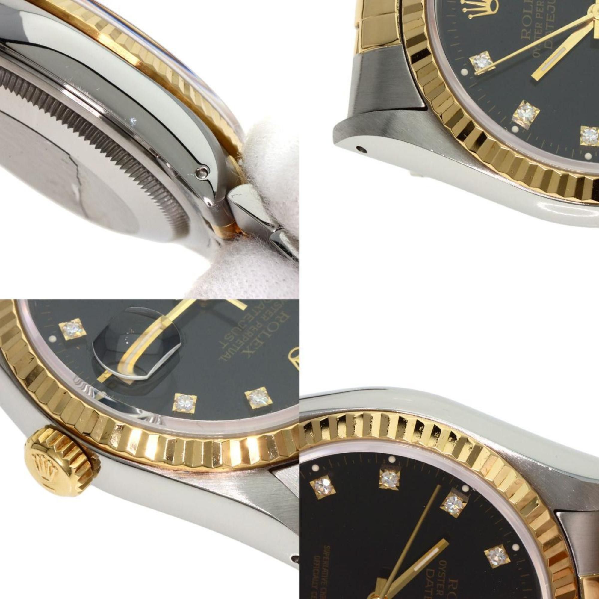 Rolex Rolex 16233G Datejust 10P Diamond Watch Stainless Steel SSxK18YG Men's ROLEX Size ONE SIZE - 7 Thumbnail