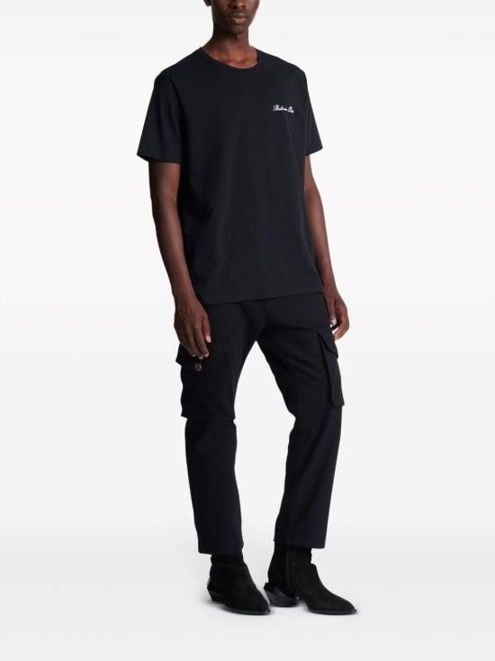 Balmain BALMAIN Men T-Shirts DH1EG010BC68 EAB Black Size US M / EU 48-50 / 2 - 6 Thumbnail