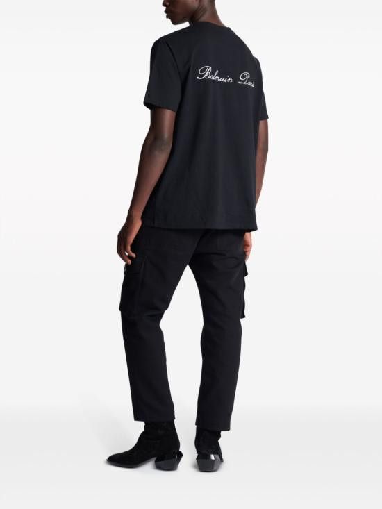 Balmain BALMAIN Men T-Shirts DH1EG010BC68 EAB Black Size US M / EU 48-50 / 2 - 5 Thumbnail