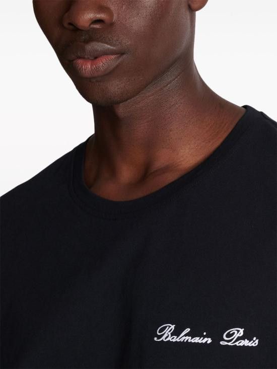 Balmain BALMAIN Men T-Shirts DH1EG010BC68 EAB Black Size US M / EU 48-50 / 2 - 4 Thumbnail