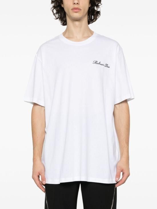 Balmain BALMAIN Men T-Shirts DH1EG010BC68 GAB White Size US M / EU 48-50 / 2 - 3 Thumbnail