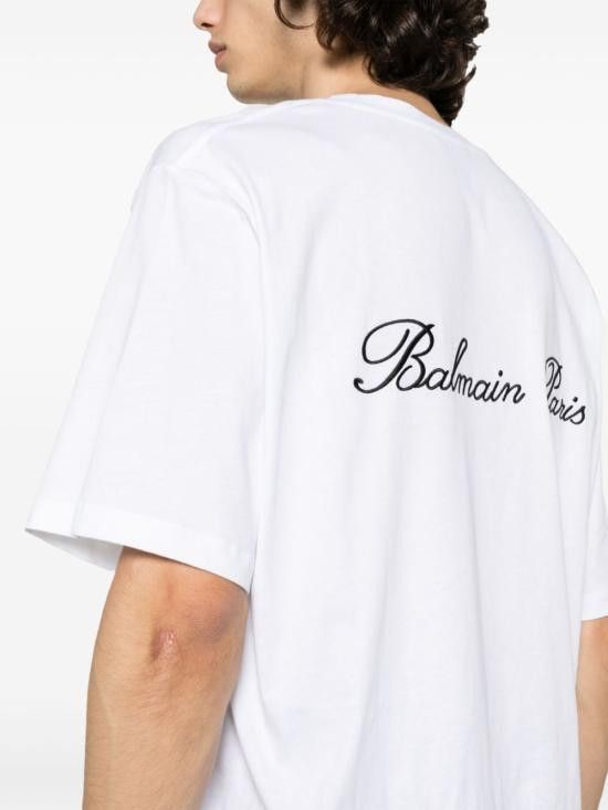 Balmain BALMAIN Men T-Shirts DH1EG010BC68 GAB White Size US M / EU 48-50 / 2 - 4 Thumbnail