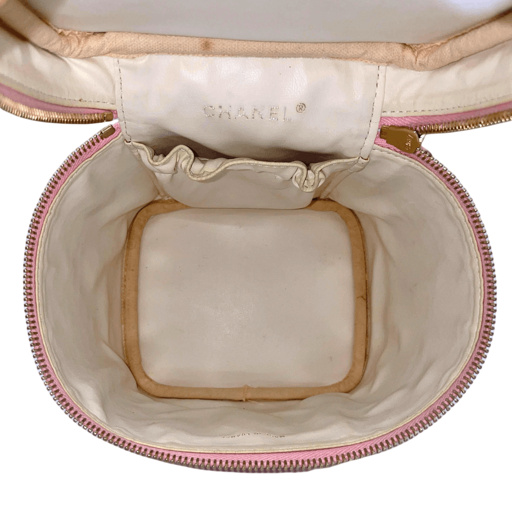 Chanel Chanel Coco Mark Caviar Skin Leather Vanity Bag Pink Size ONE SIZE - 11 Thumbnail