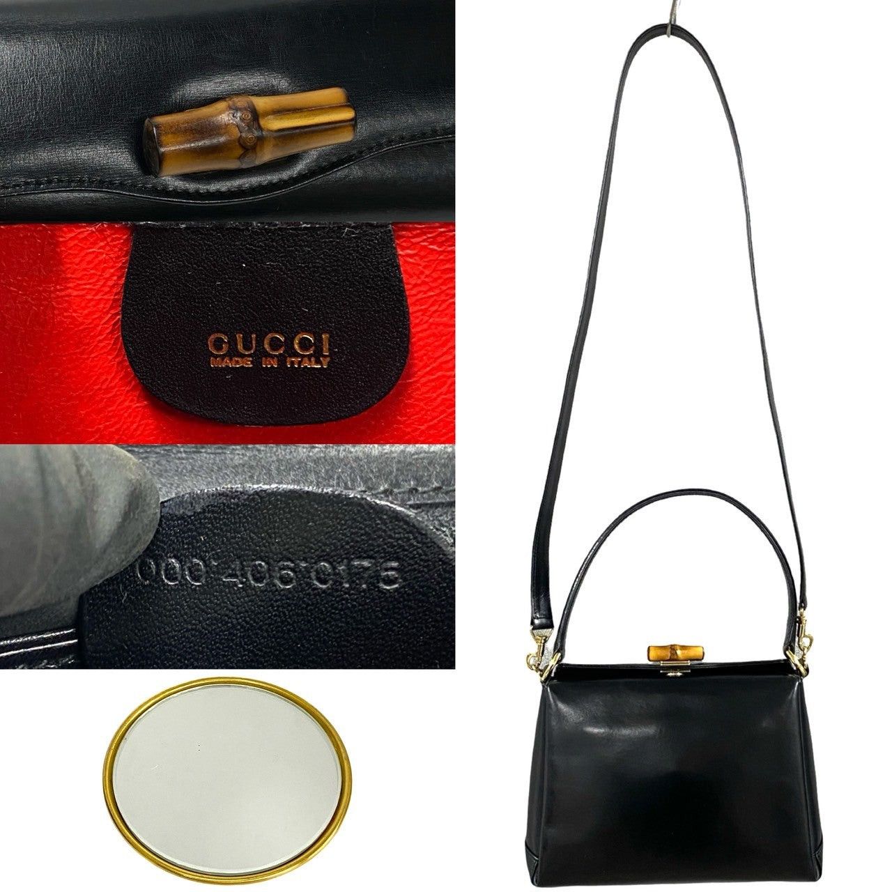 Gucci Gucci Shoulder Bag Black Leather Size ONE SIZE - 3 Thumbnail
