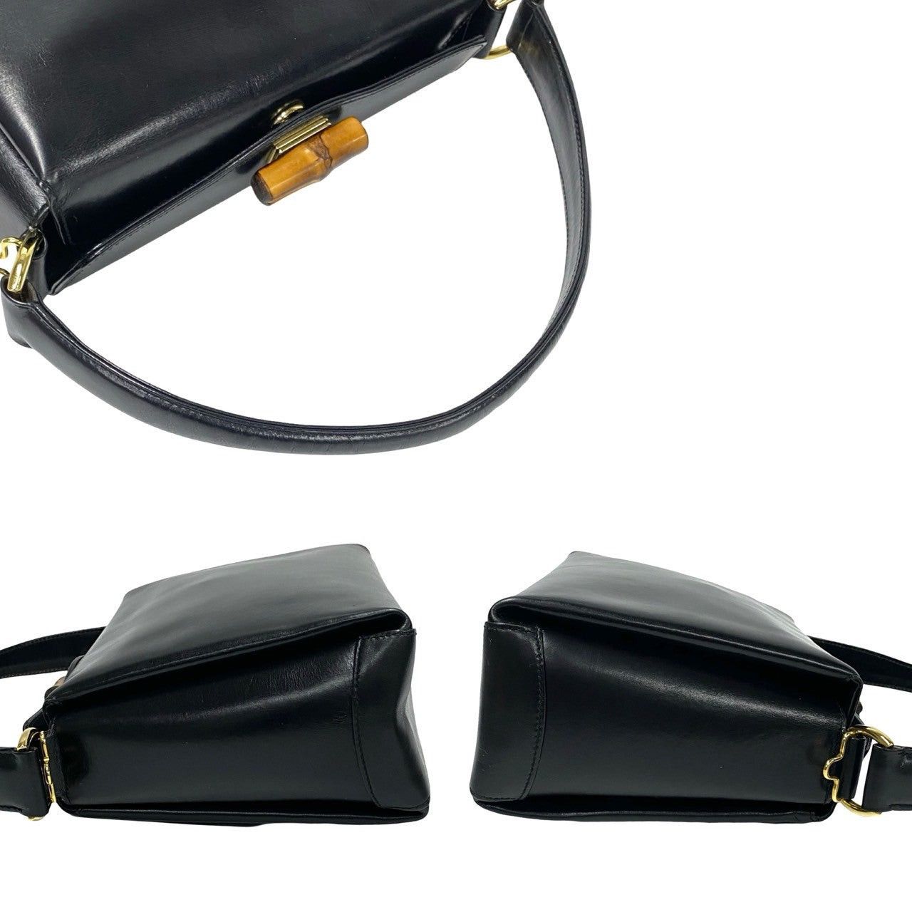 Gucci Gucci Shoulder Bag Black Leather Size ONE SIZE - 5 Thumbnail