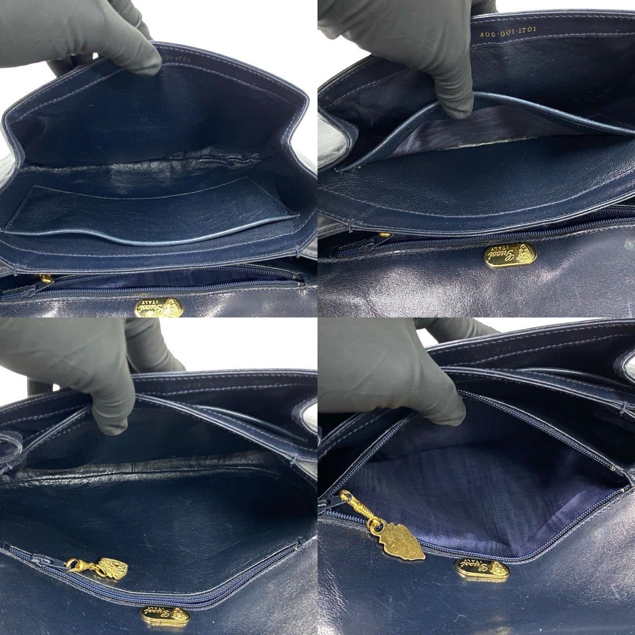 Gucci Gucci Shoulder Bag Blue Leather Size ONE SIZE - 8 Thumbnail