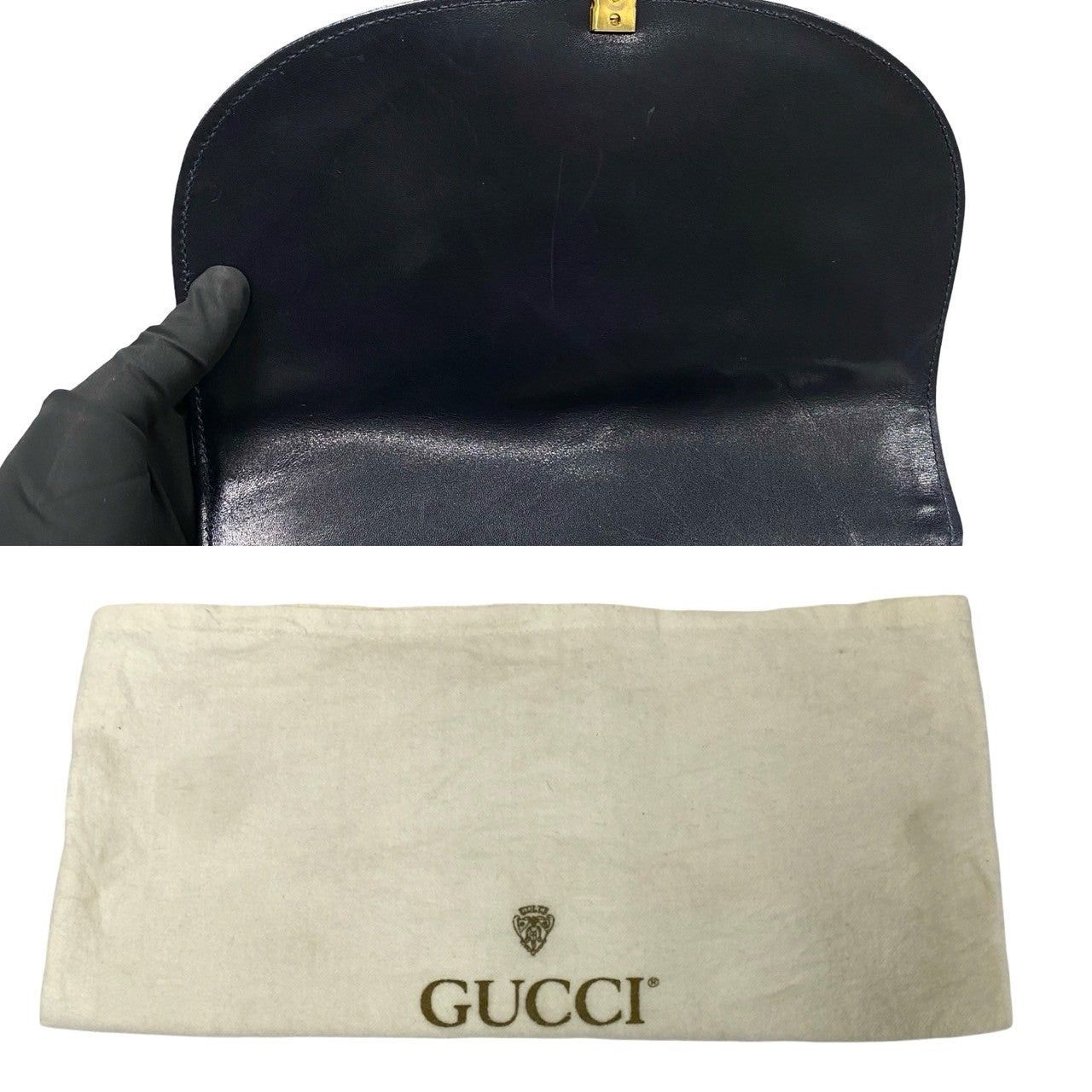 Gucci Gucci Shoulder Bag Blue Leather Size ONE SIZE - 9 Thumbnail