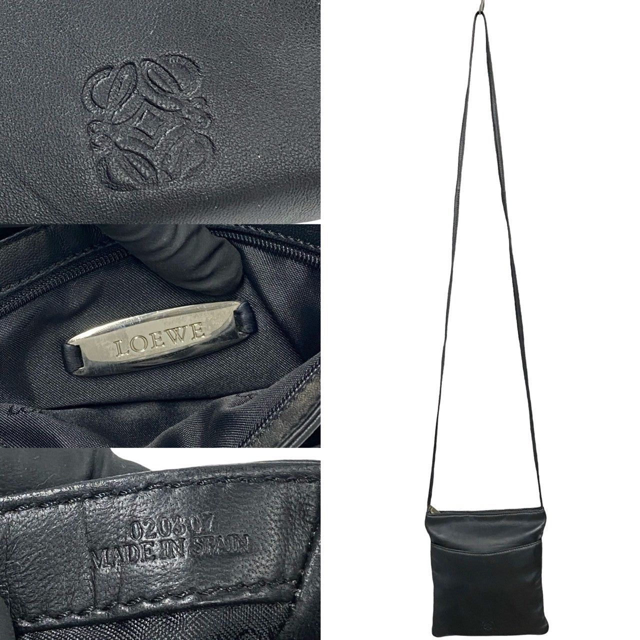 Loewe Loewe Shoulder Bag Black Leather Size ONE SIZE - 3 Thumbnail
